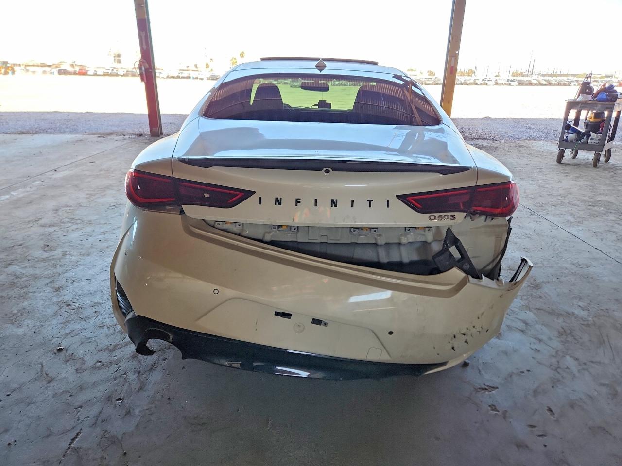 2019 Infiniti Q60 Red Sport 400 White vin: JN1FV7EK4KM360191