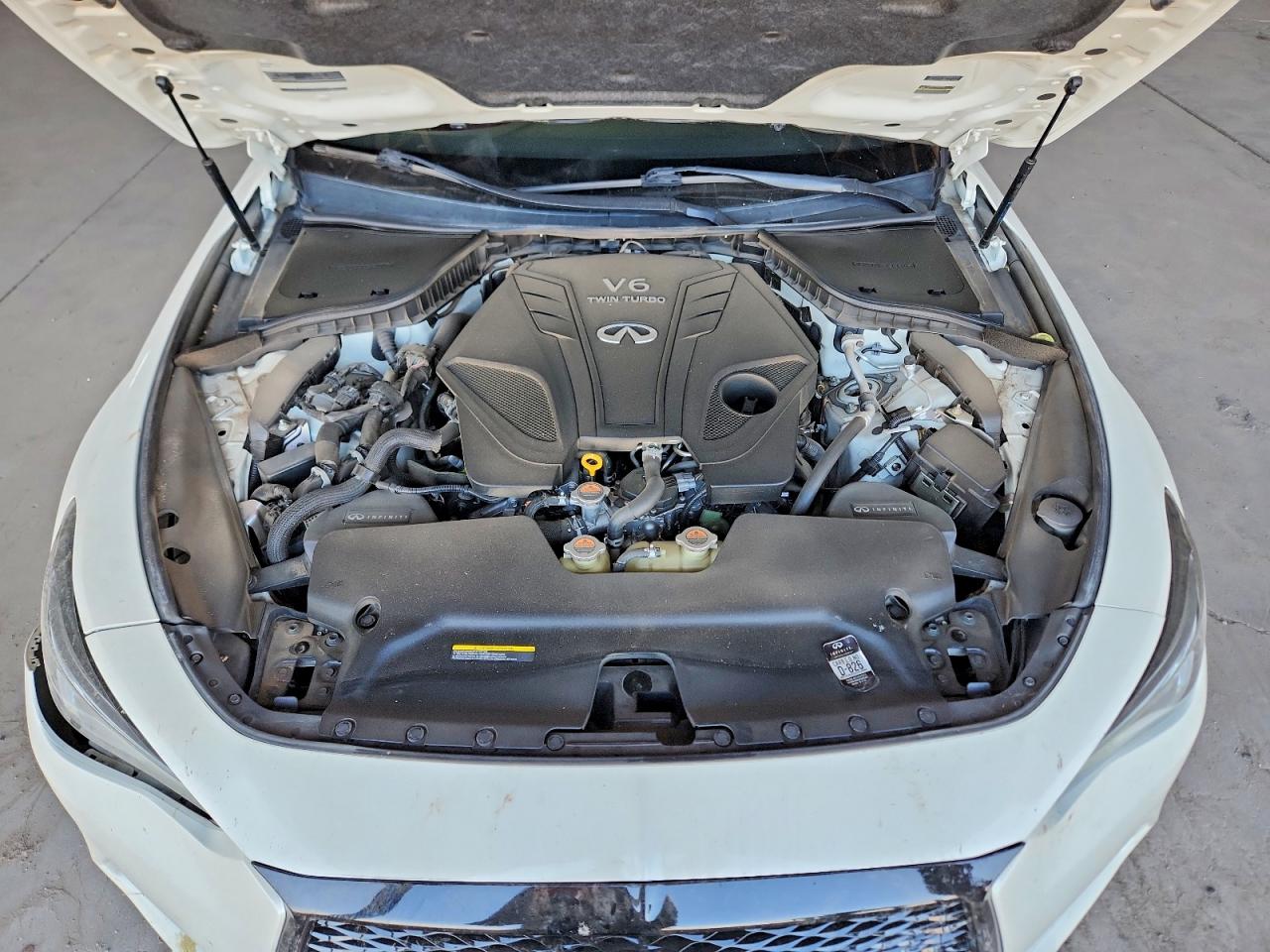 2019 Infiniti Q60 Red Sport 400 White vin: JN1FV7EK4KM360191