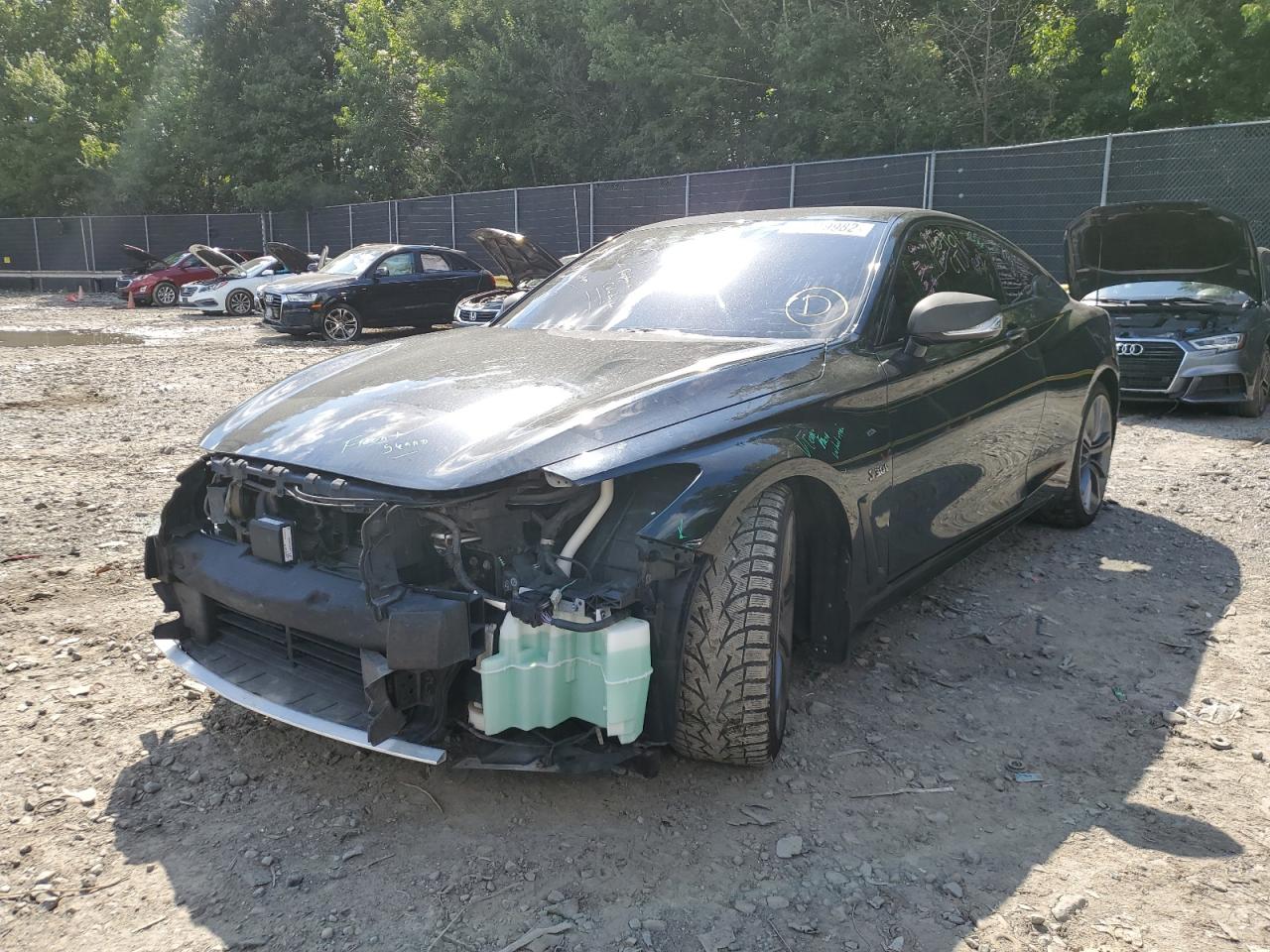 2018 Infiniti Q60 Red Sport 400 Black vin: JN1FV7EL0JM630797