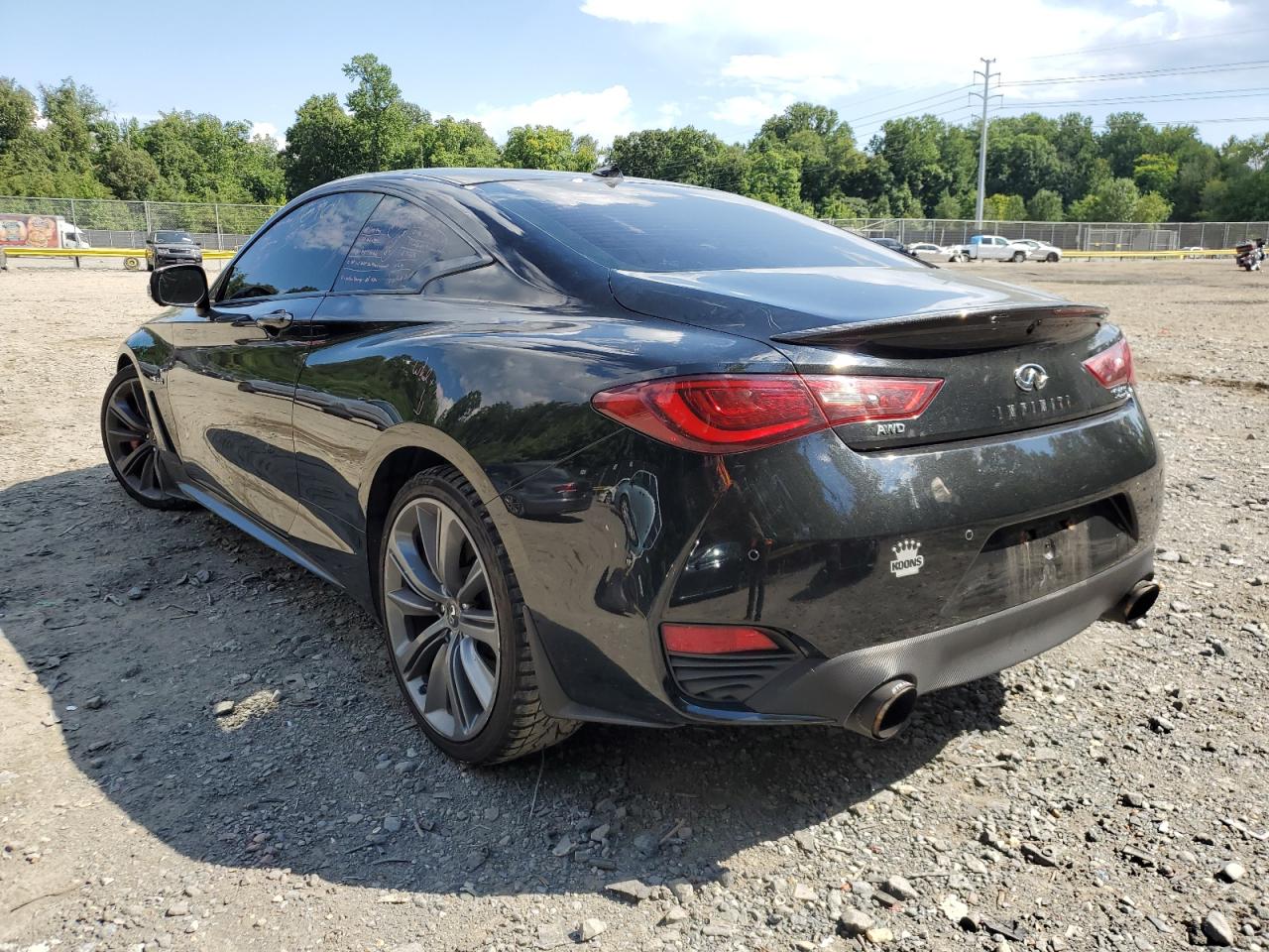 2018 Infiniti Q60 Red Sport 400 Black vin: JN1FV7EL0JM630797