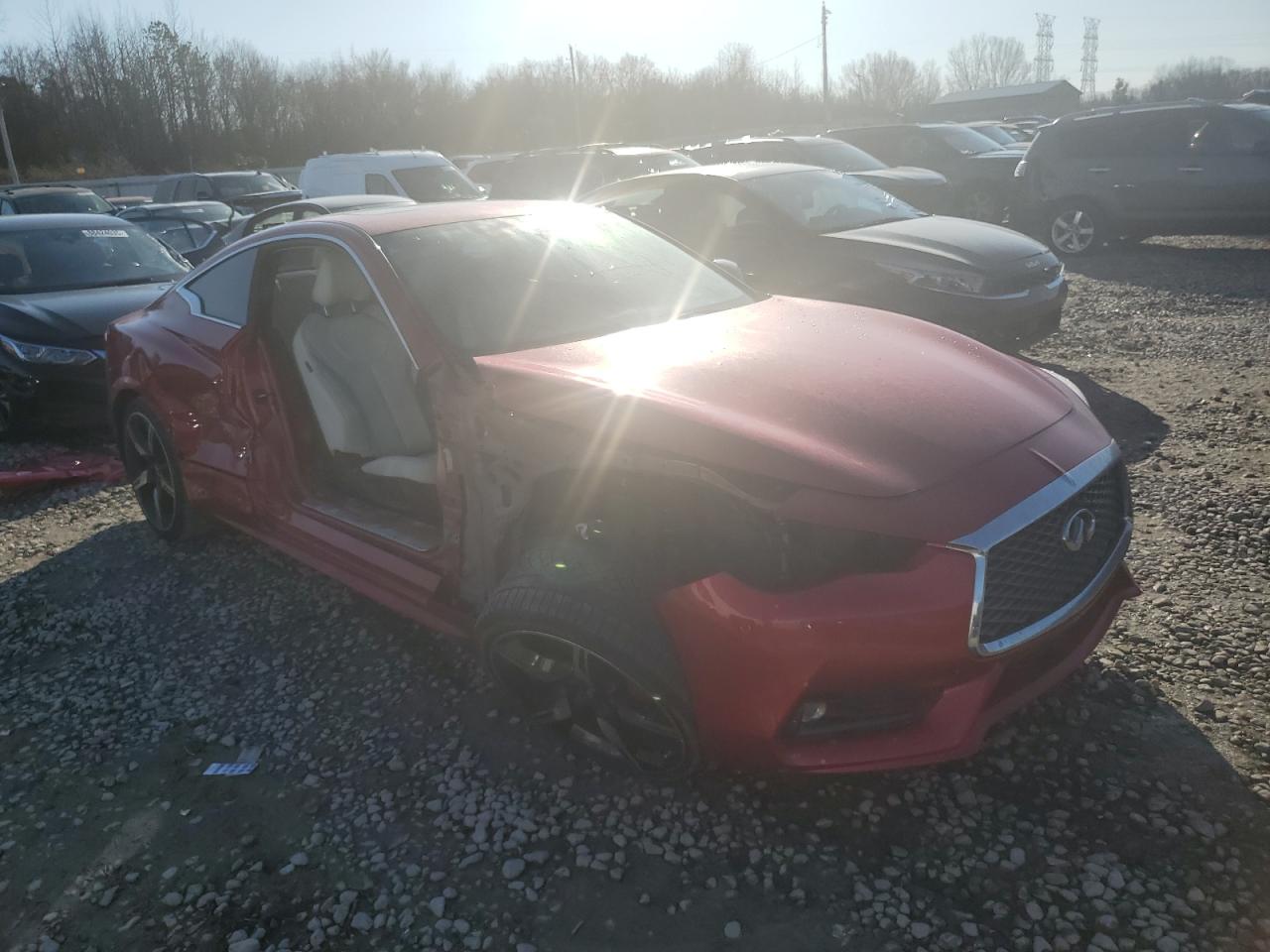 2018 Infiniti Q60 Red Sport 400 Красный vin: JN1FV7EL0JM630816