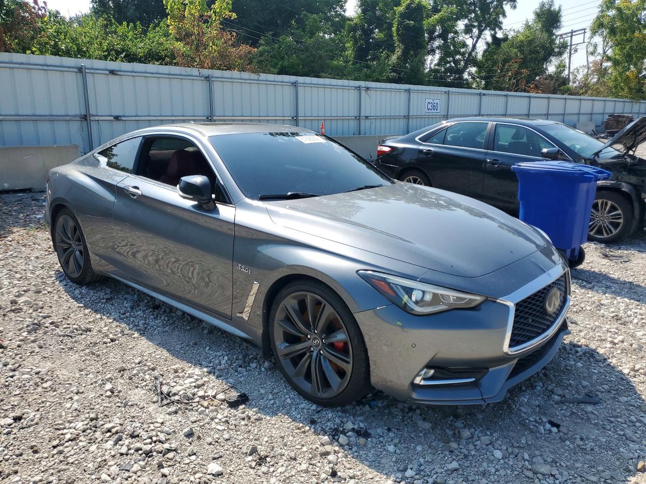 2019 Infiniti Q60 Red Sport 400 Silver vin: JN1FV7EL5KM440334