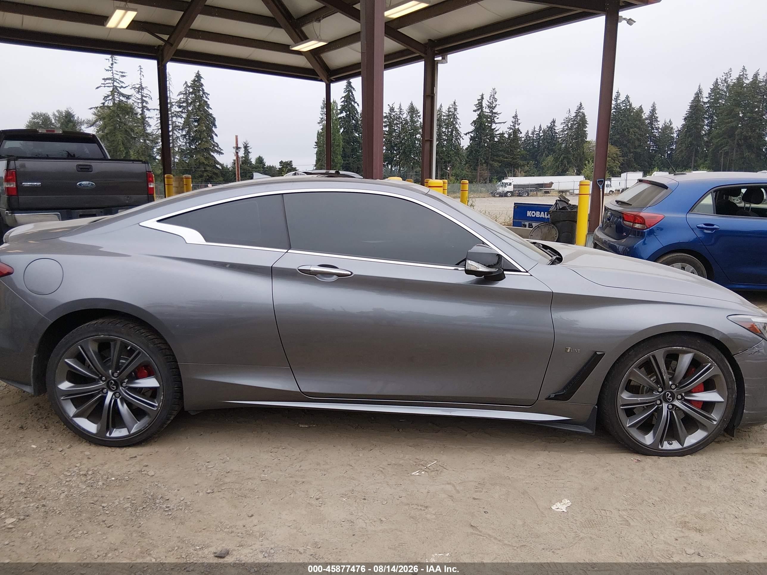 2021 Infiniti Q60 Red Sport 400 Awd Gray vin: JN1FV7LL1MM560699