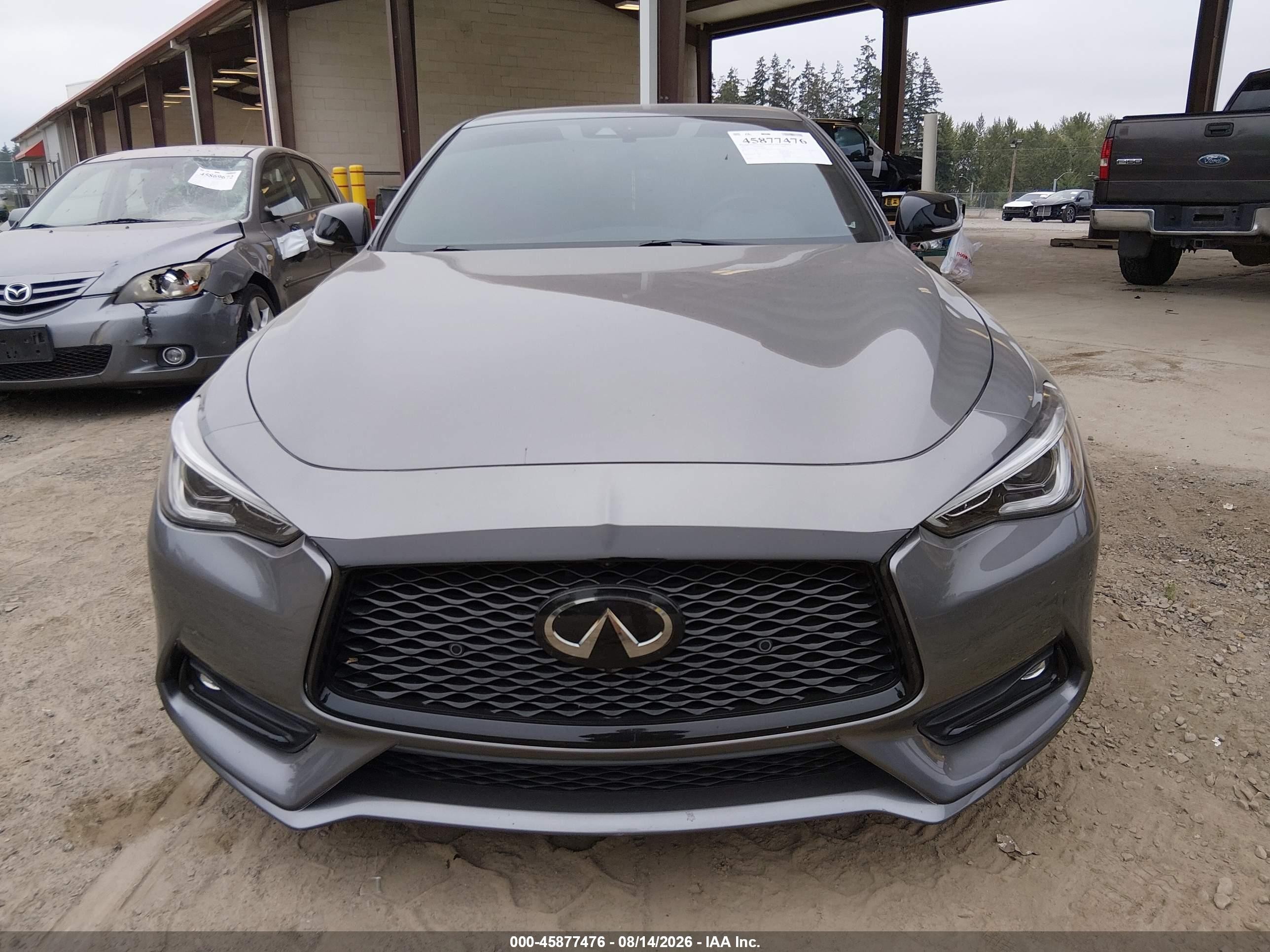 2021 Infiniti Q60 Red Sport 400 Awd Gray vin: JN1FV7LL1MM560699