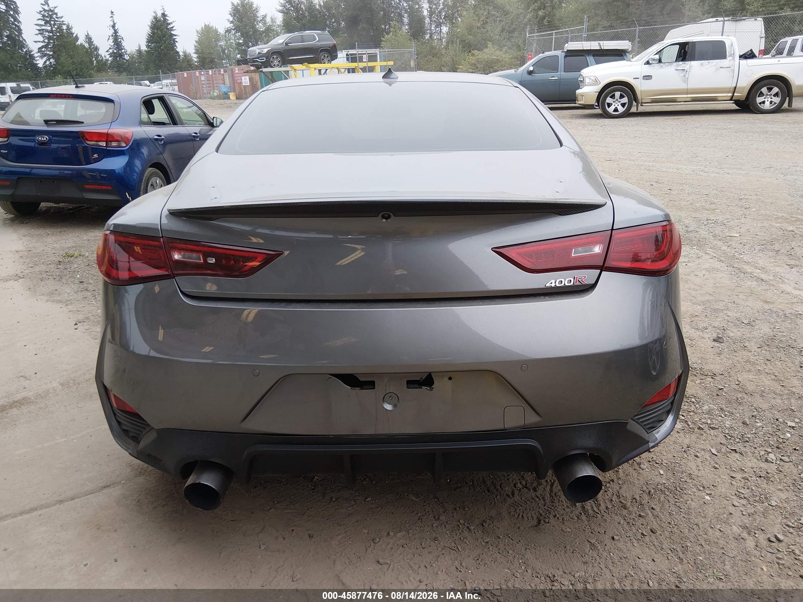 2021 Infiniti Q60 Red Sport 400 Awd Gray vin: JN1FV7LL1MM560699
