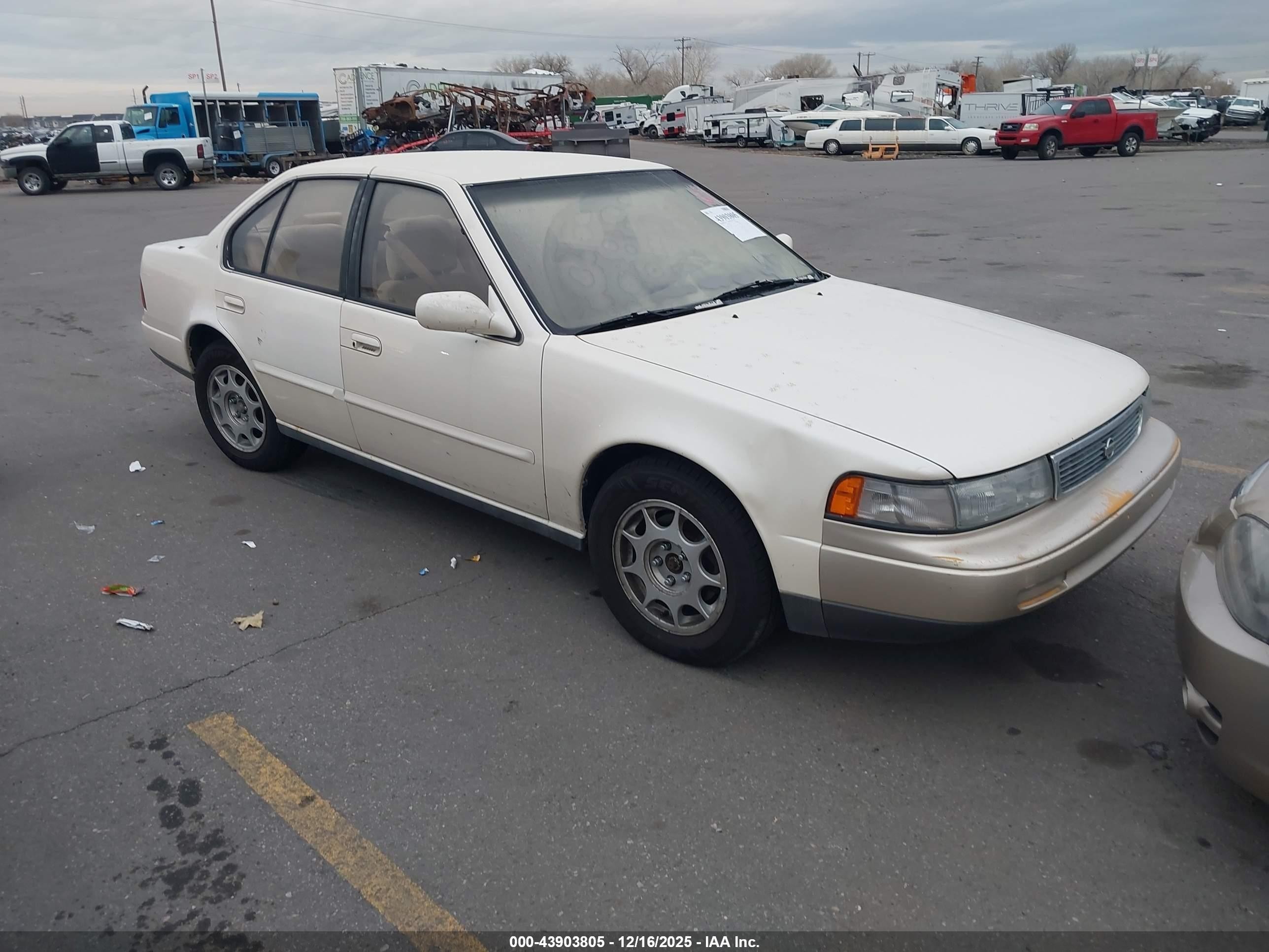 1992 Nissan Maxima Gxe Белый vin: JN1HJ01F9NT025295