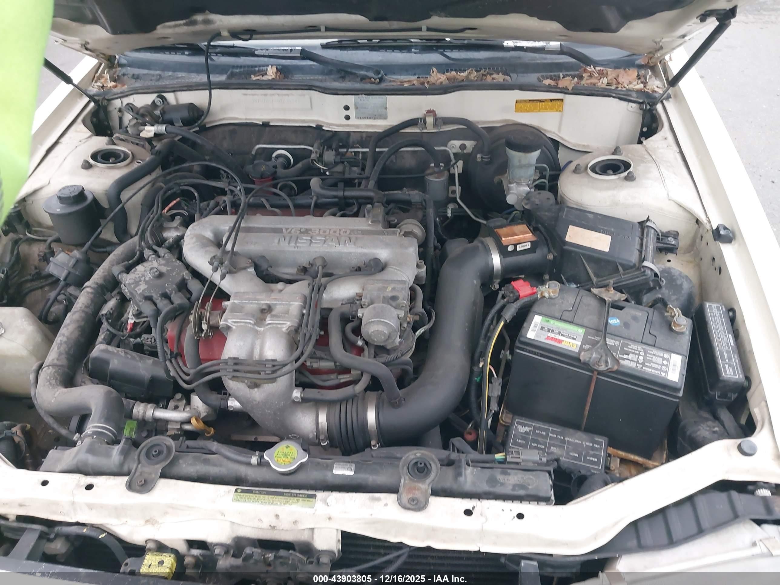1992 Nissan Maxima Gxe White vin: JN1HJ01F9NT025295