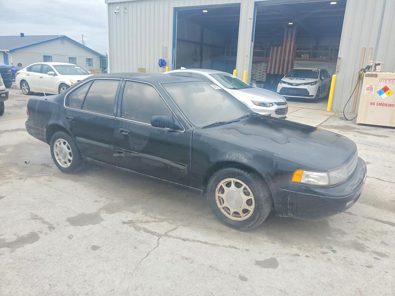 1991 Nissan Maxima Gxe Black vin: JN1HJ01P2MT584842