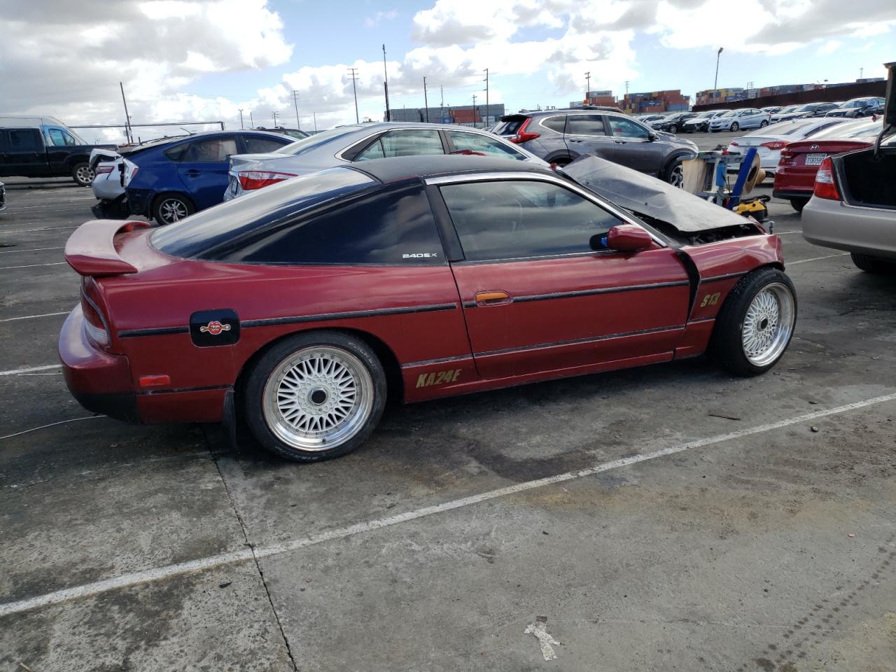 1989 Nissan 240sx Se Maroon vin: JN1HS36P4KW033279