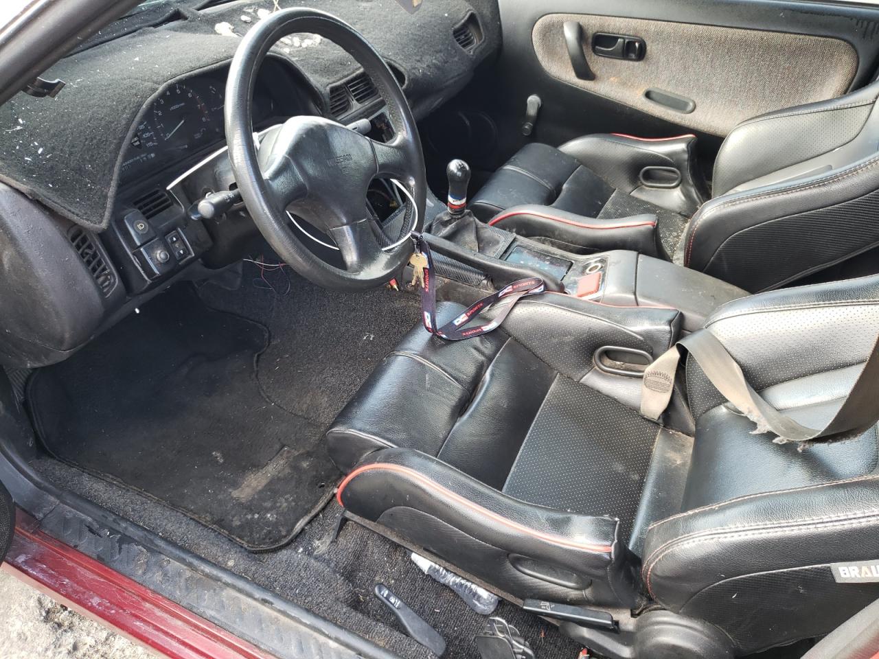 1989 Nissan 240sx Se Maroon vin: JN1HS36P4KW033279