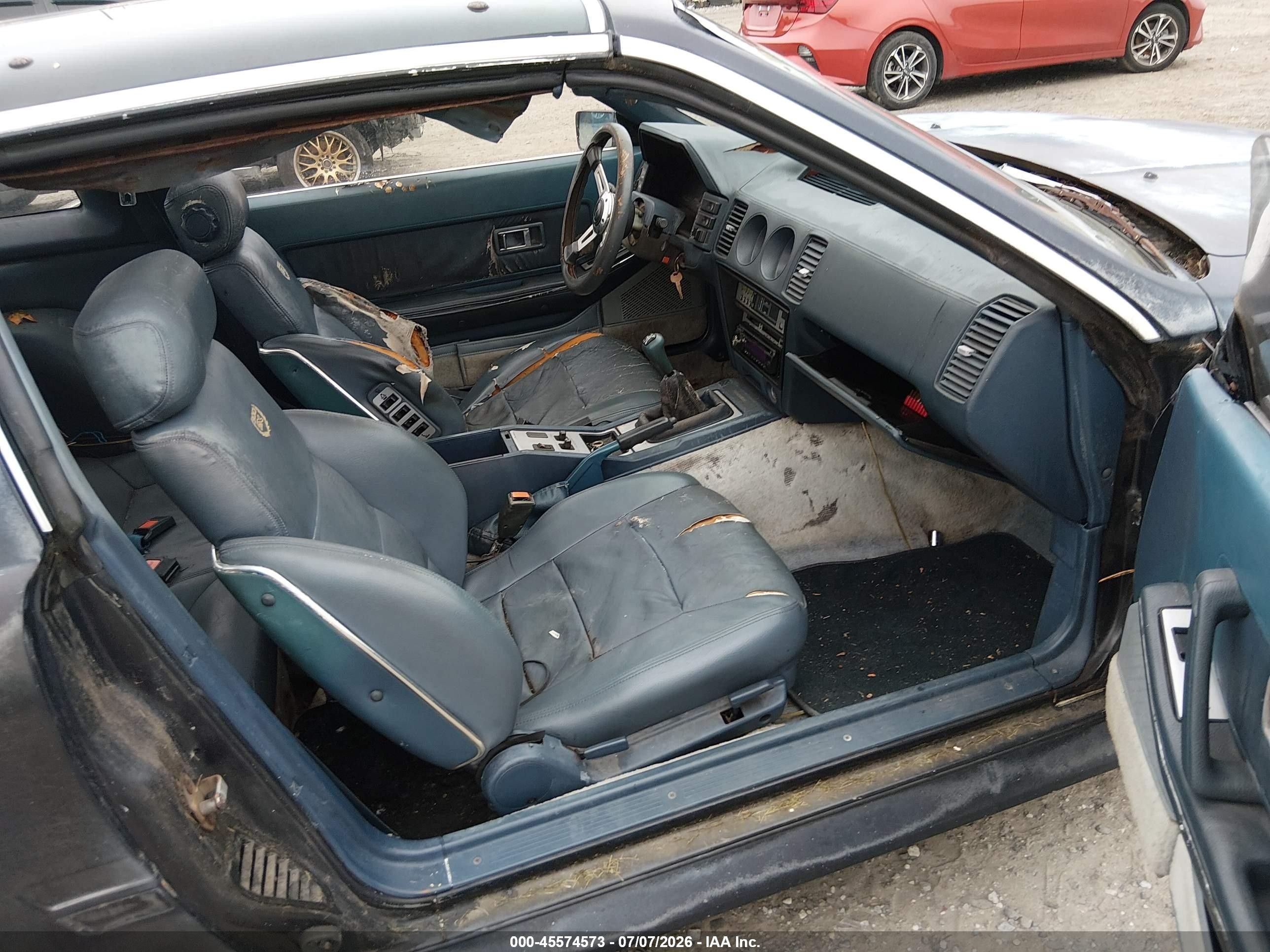 1986 Nissan 300zx 2+2 Black vin: JN1HZ16S2GX091140