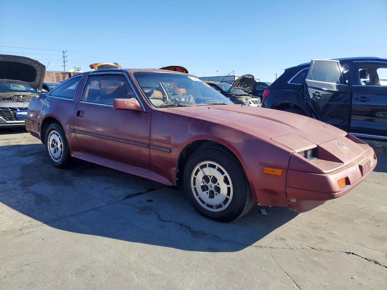 1986 Nissan 300zx 2+2 Burgundy vin: JN1HZ16S2GX093051