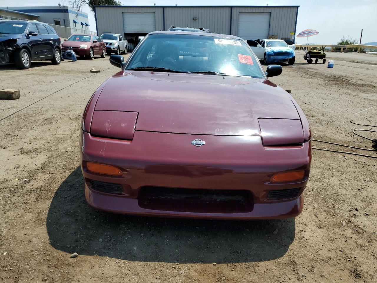 1991 Nissan 240sx Base Burgundy vin: JN1MS36P4MW021571