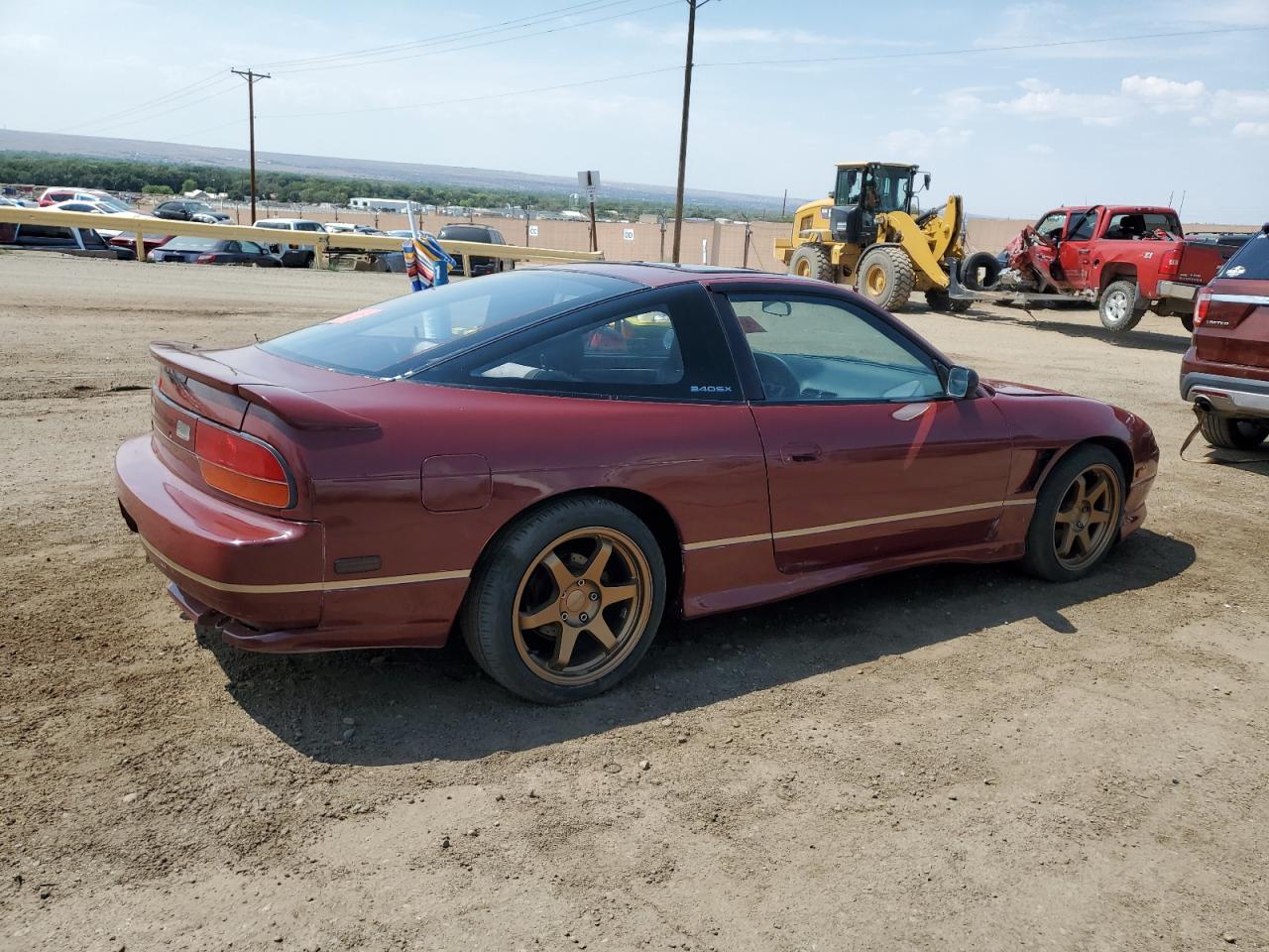 1991 Nissan 240sx Base Burgundy vin: JN1MS36P4MW021571