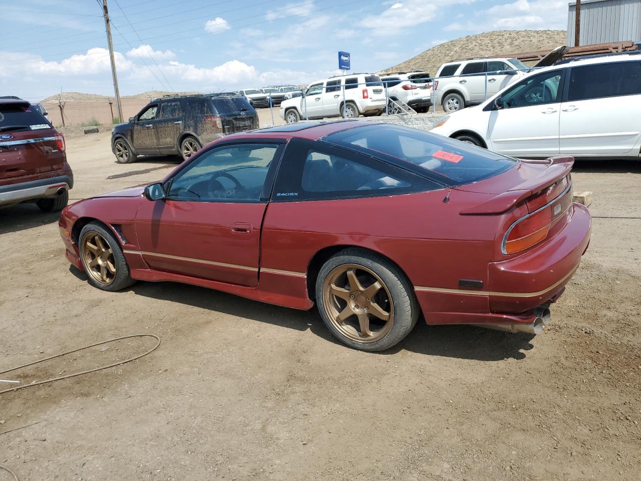 1991 Nissan 240sx Base Burgundy vin: JN1MS36P4MW021571