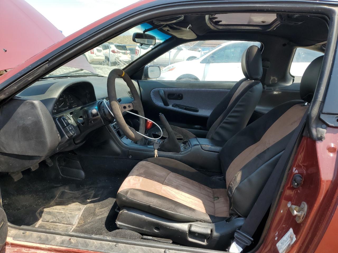 1991 Nissan 240sx Base Burgundy vin: JN1MS36P4MW021571