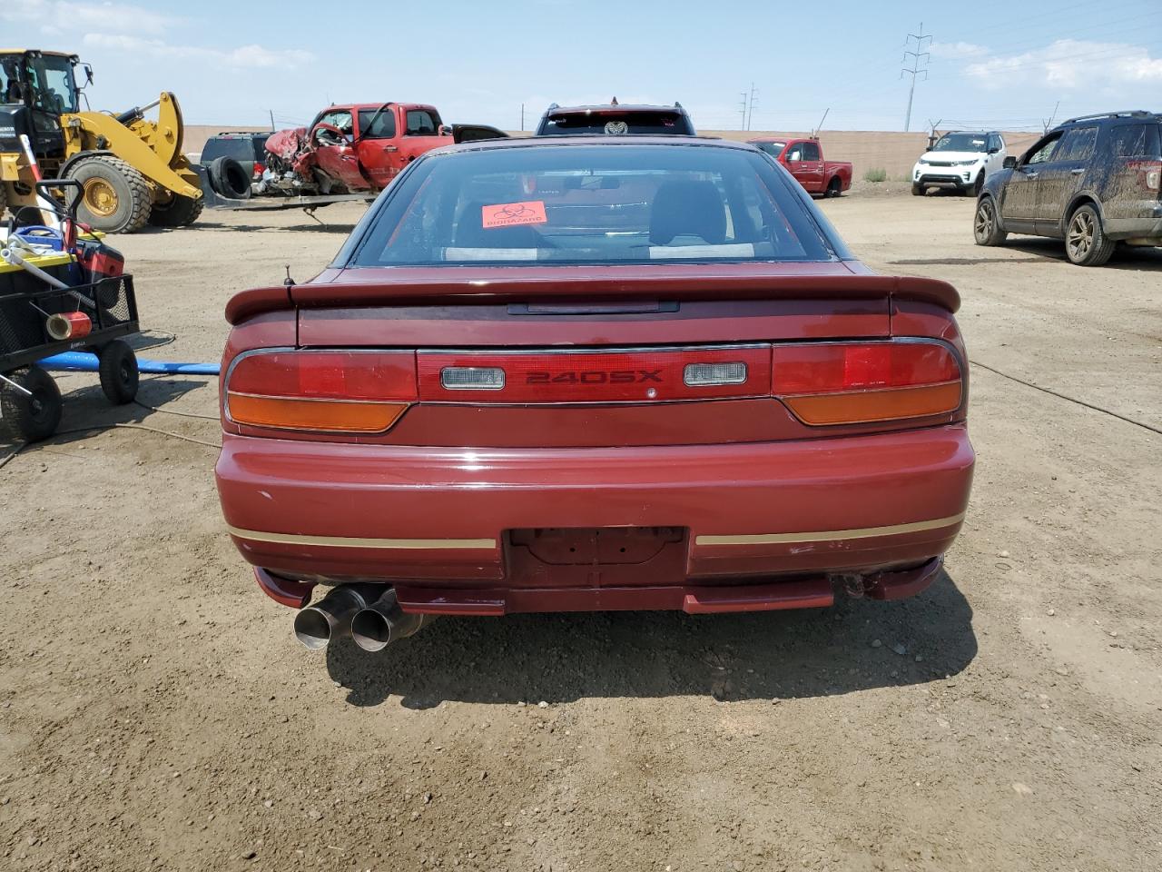 1991 Nissan 240sx Base Burgundy vin: JN1MS36P4MW021571