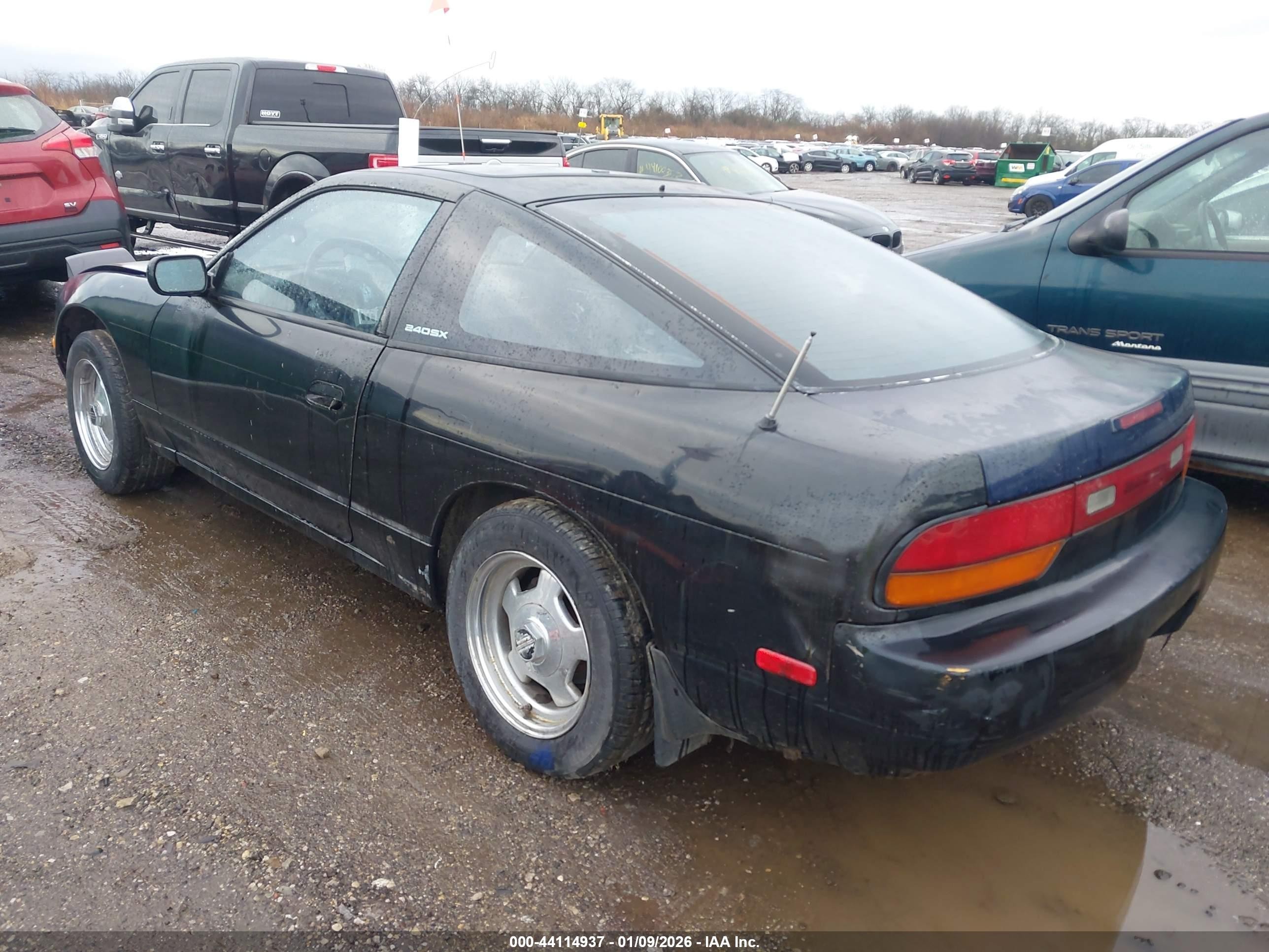 1991 Nissan 240sx Le/se Black vin: JN1MS36P6MW004996