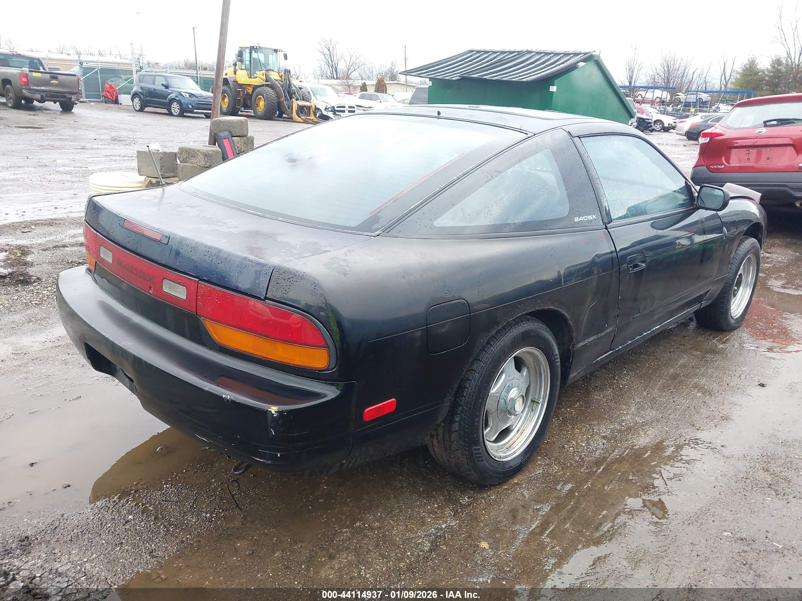 1991 Nissan 240sx Le/se Black vin: JN1MS36P6MW004996