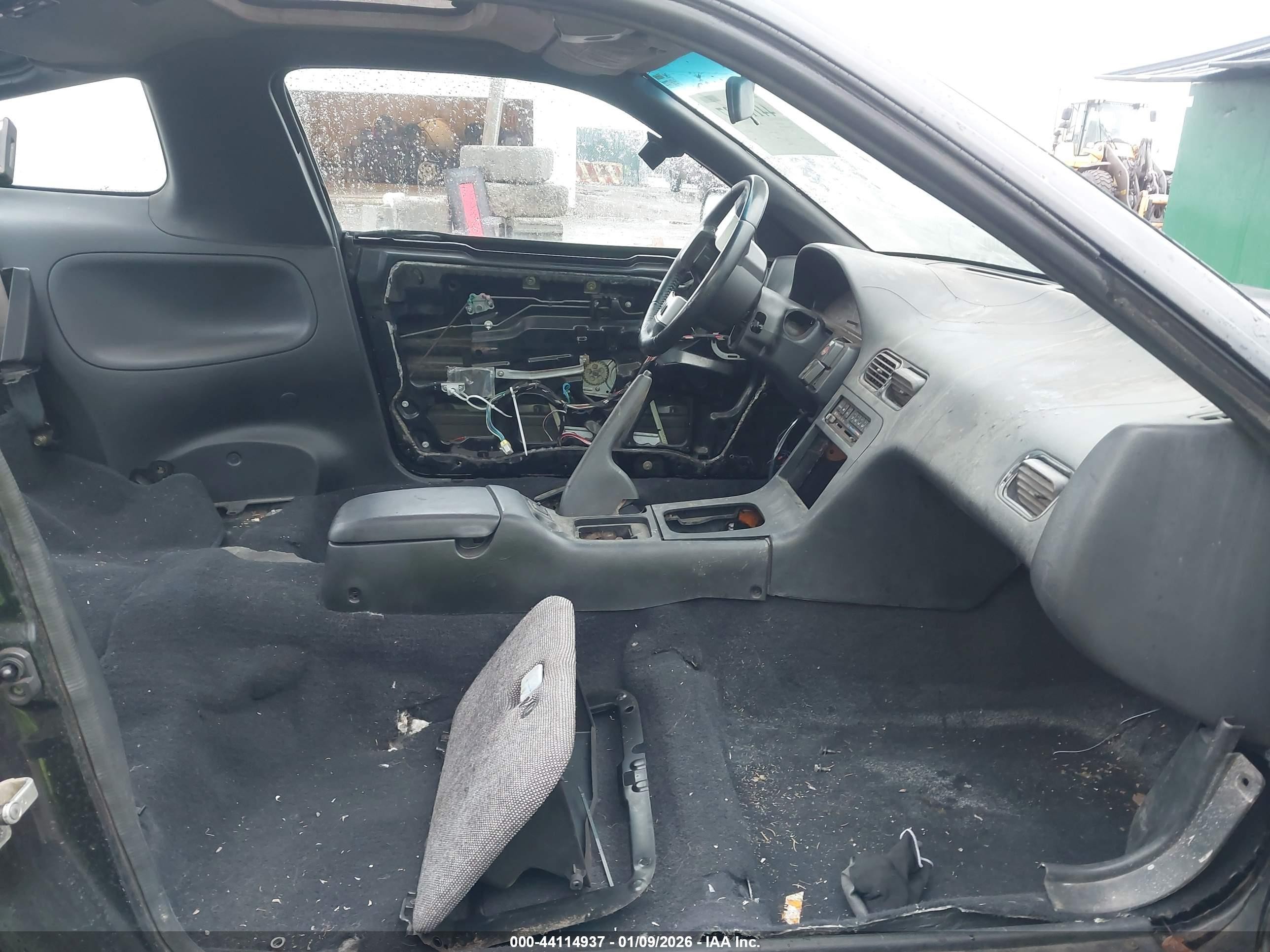 1991 Nissan 240sx Le/se Black vin: JN1MS36P6MW004996