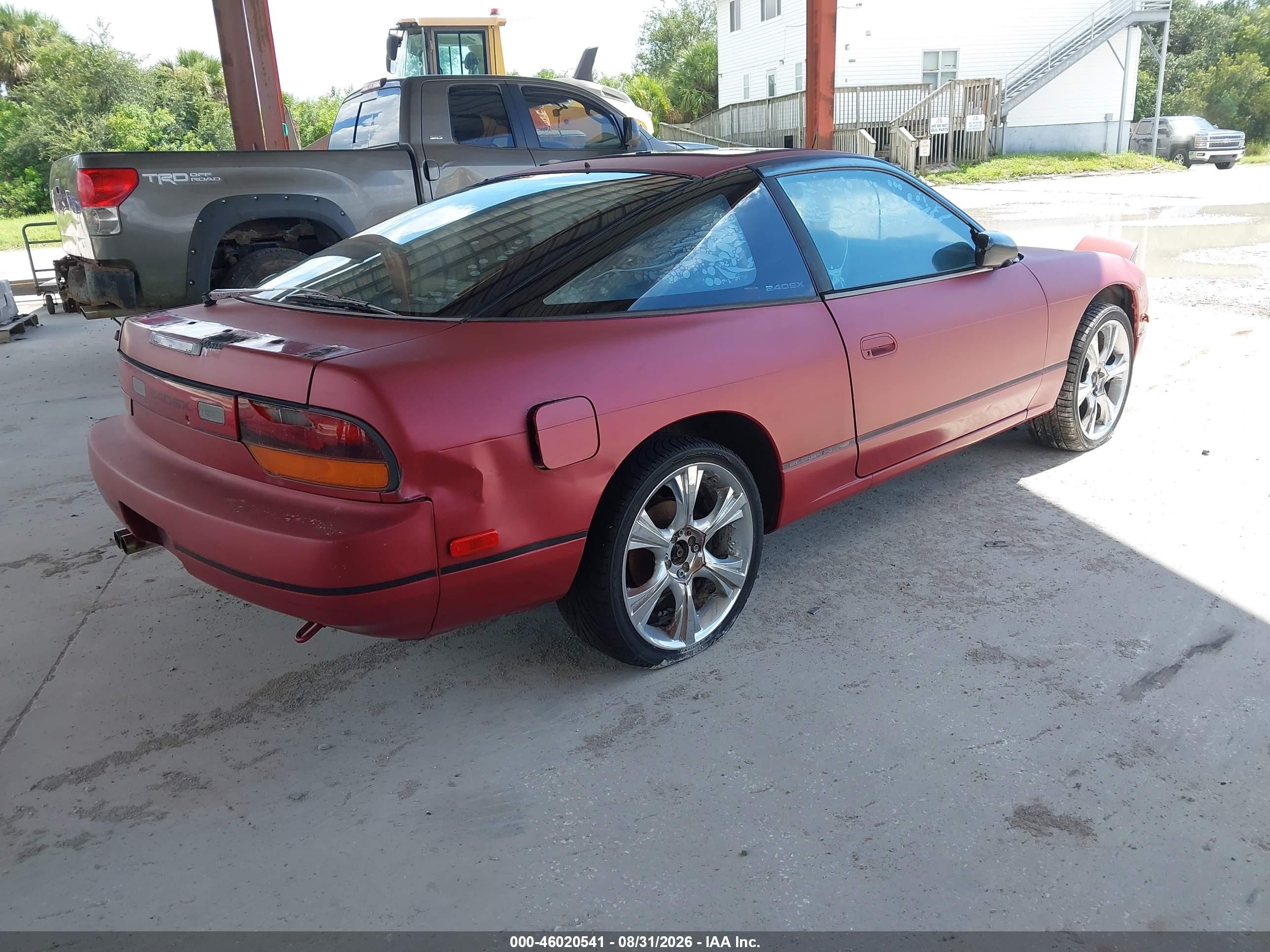 1991 Nissan 240sx Le/se Maroon vin: JN1MS36P6MW010197