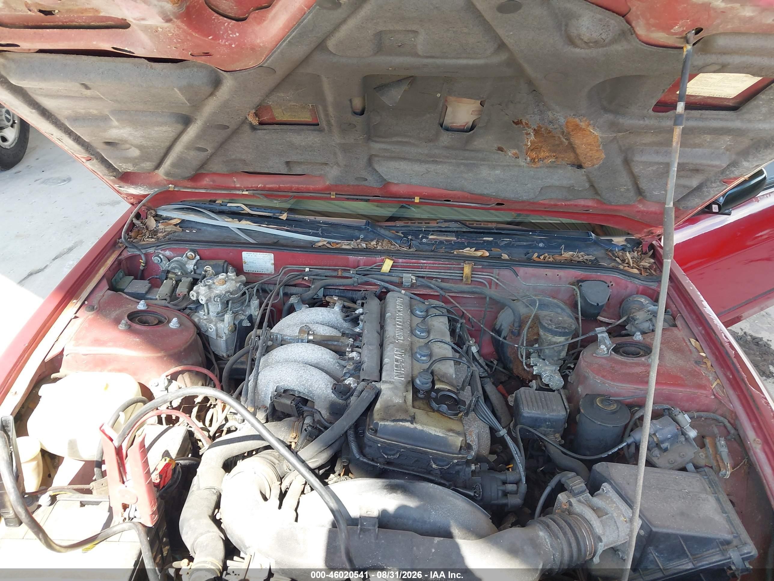 1991 Nissan 240sx Le/se Maroon vin: JN1MS36P6MW010197
