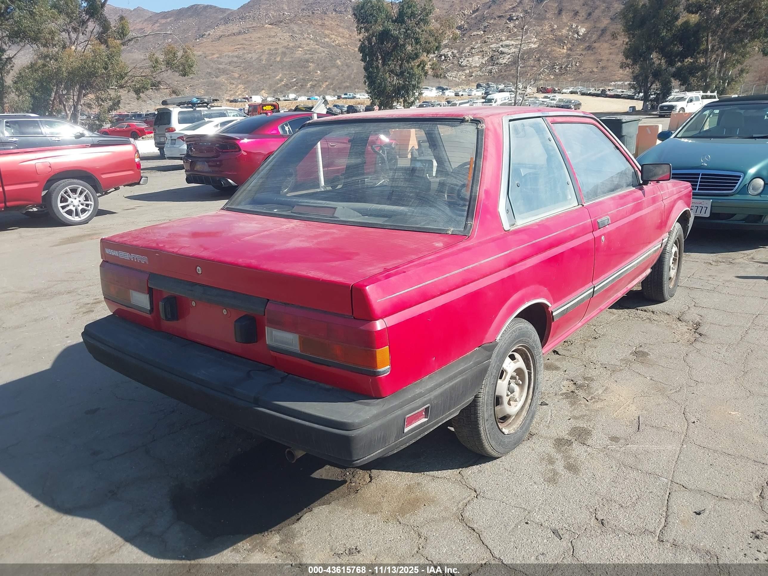 1988 Nissan Sentra   Red vin: JN1PB22S9JU580364