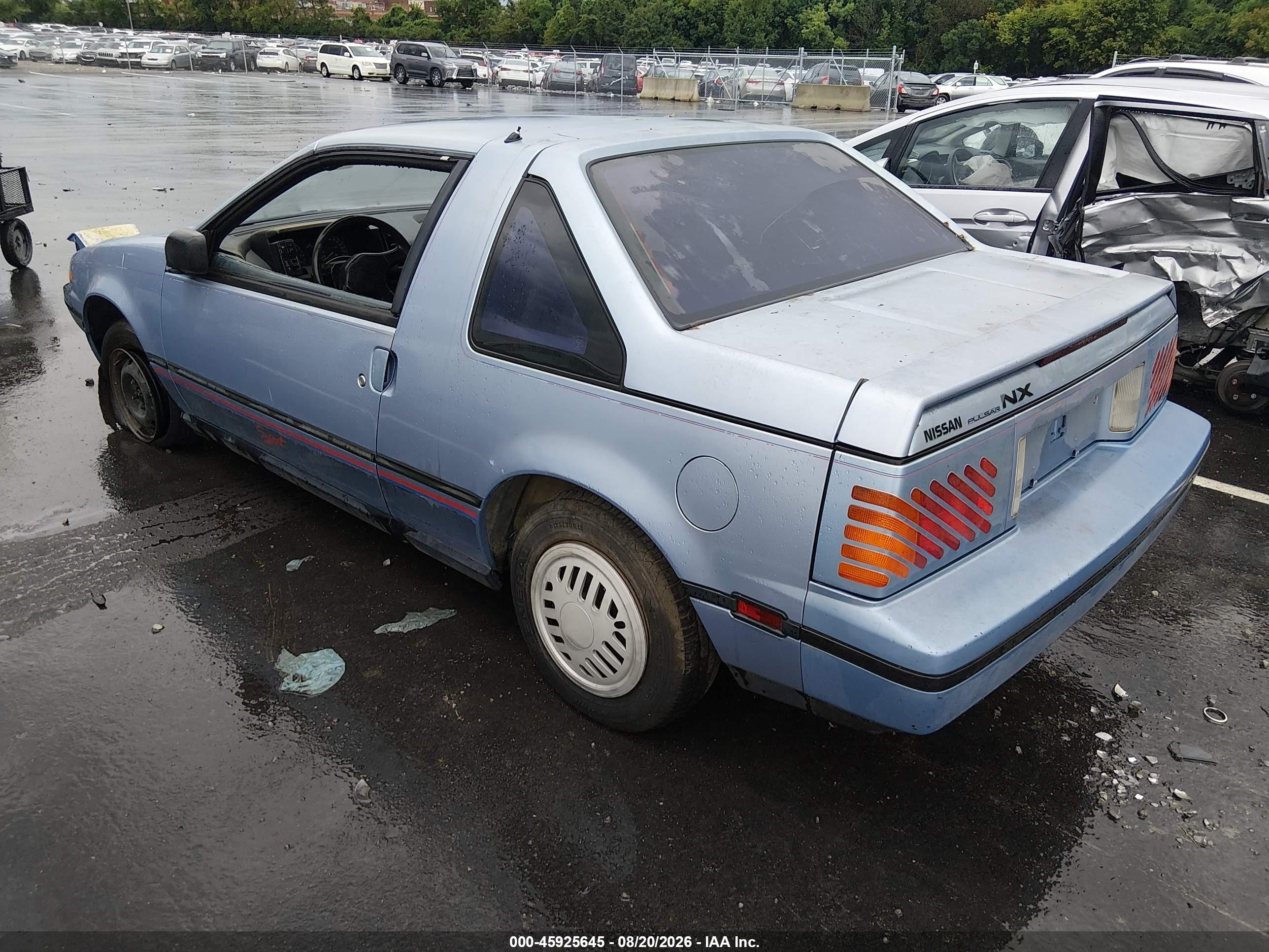 1988 Nissan Pulsar Nx Xe Light Blue vin: JN1PN34S5JM018794