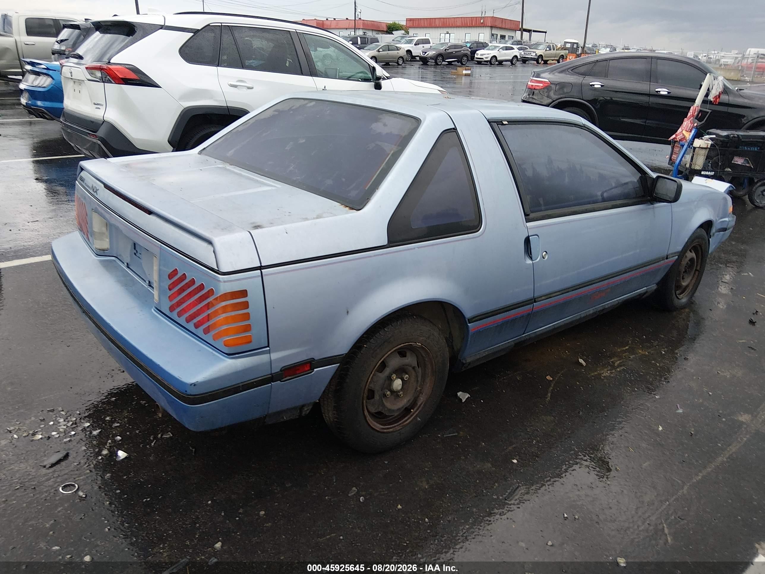 1988 Nissan Pulsar Nx Xe Light Blue vin: JN1PN34S5JM018794