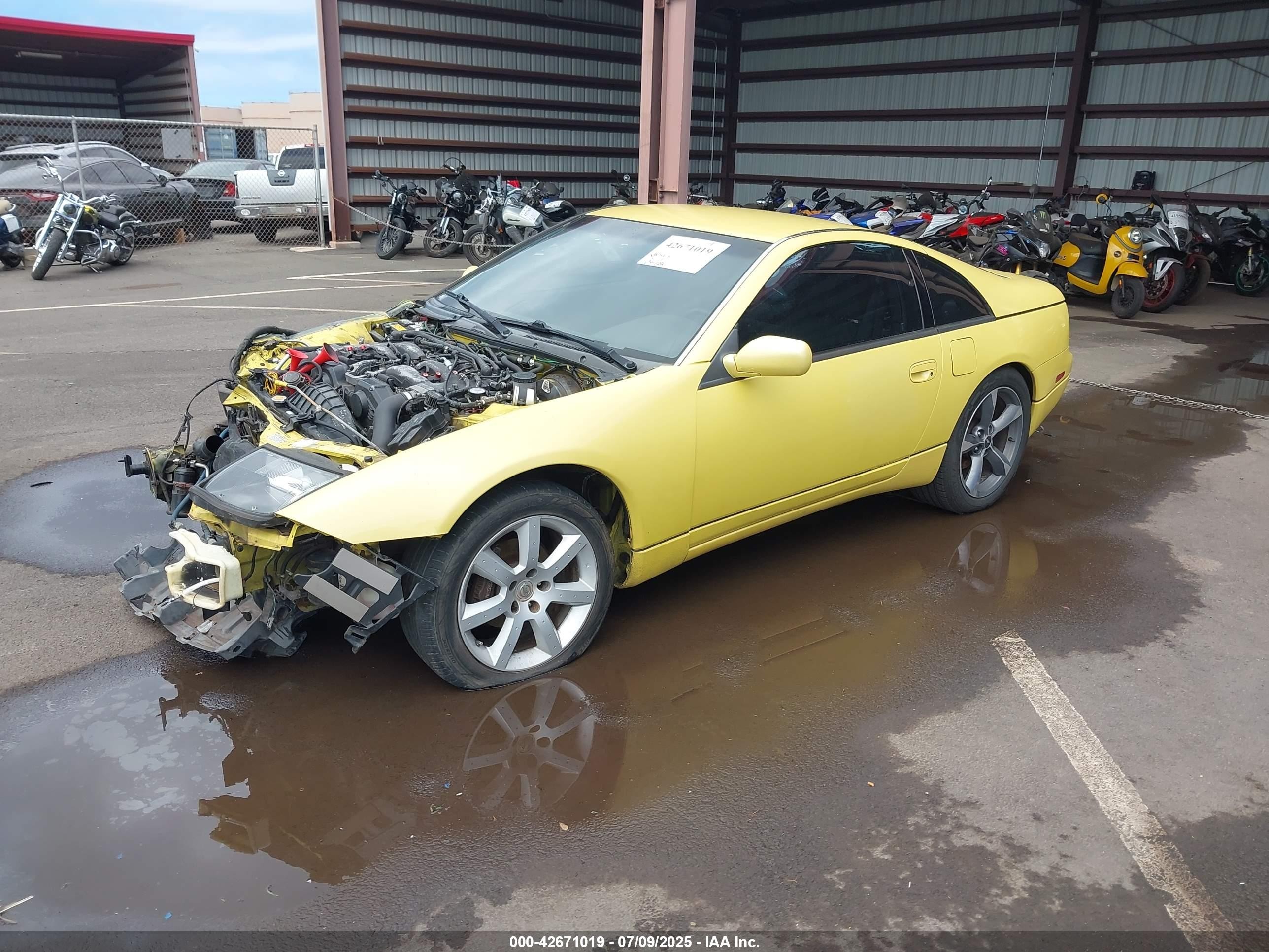 1990 Nissan 300zx   Желтый vin: JN1RZ24A4LX008838