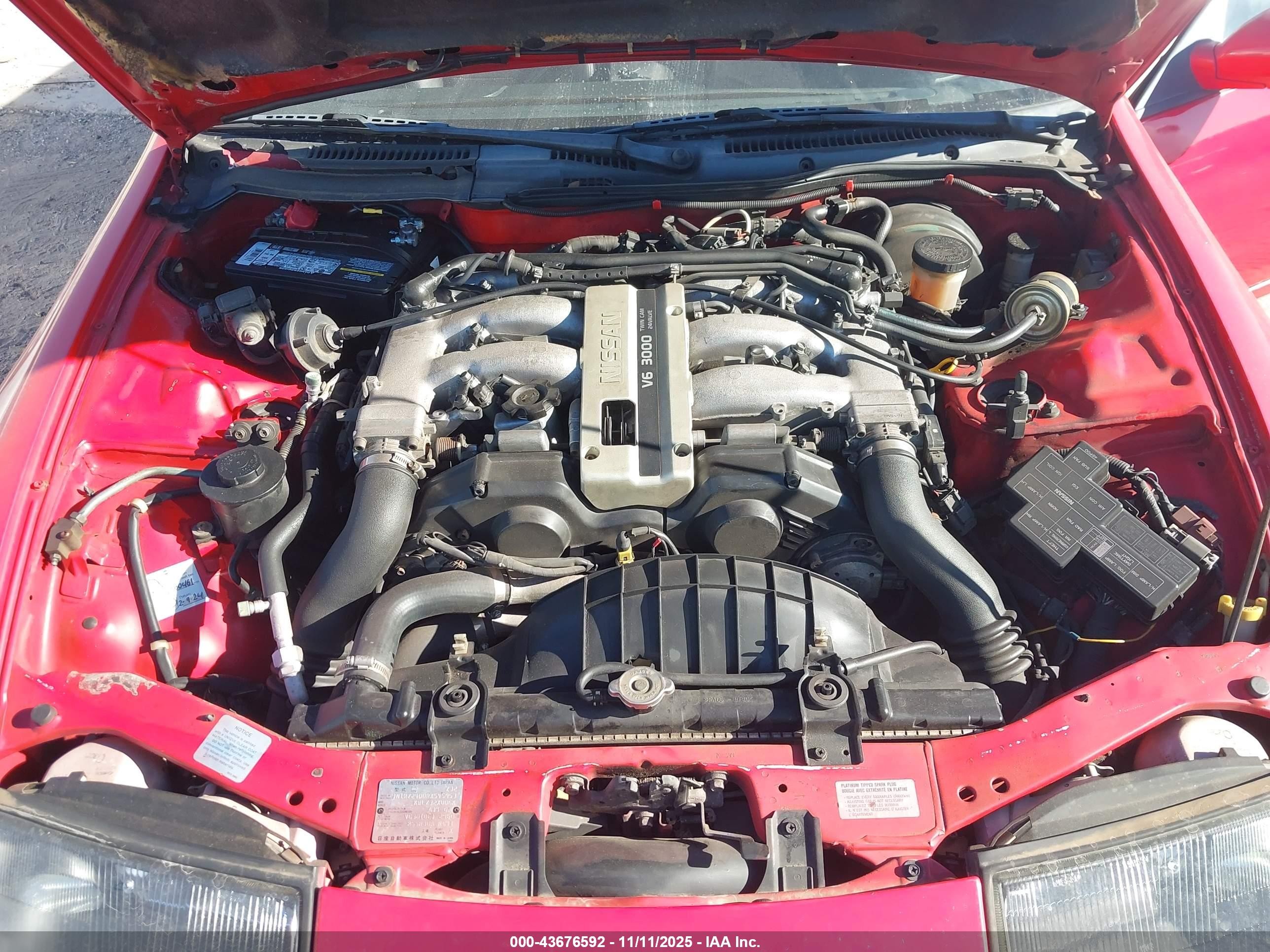 1994 Nissan 300zx   Красный vin: JN1RZ24D0RX545953