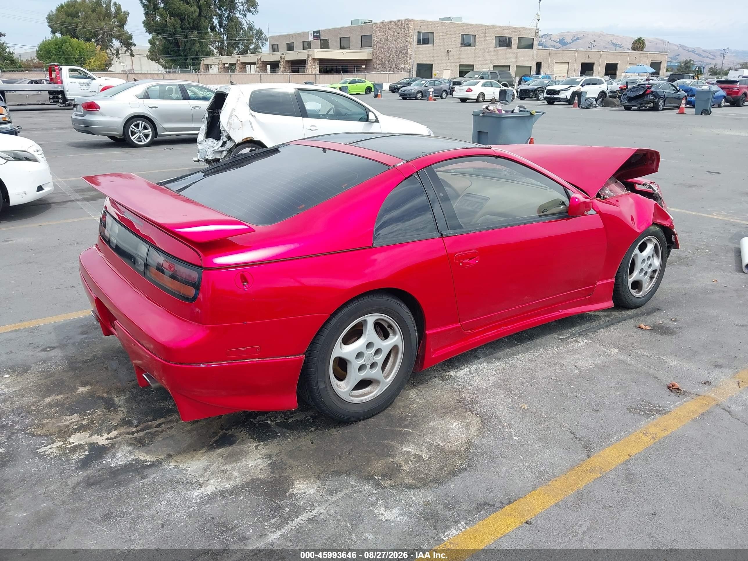 1991 Nissan 300zx   Темно-бордовый vin: JN1RZ24H8MX500397
