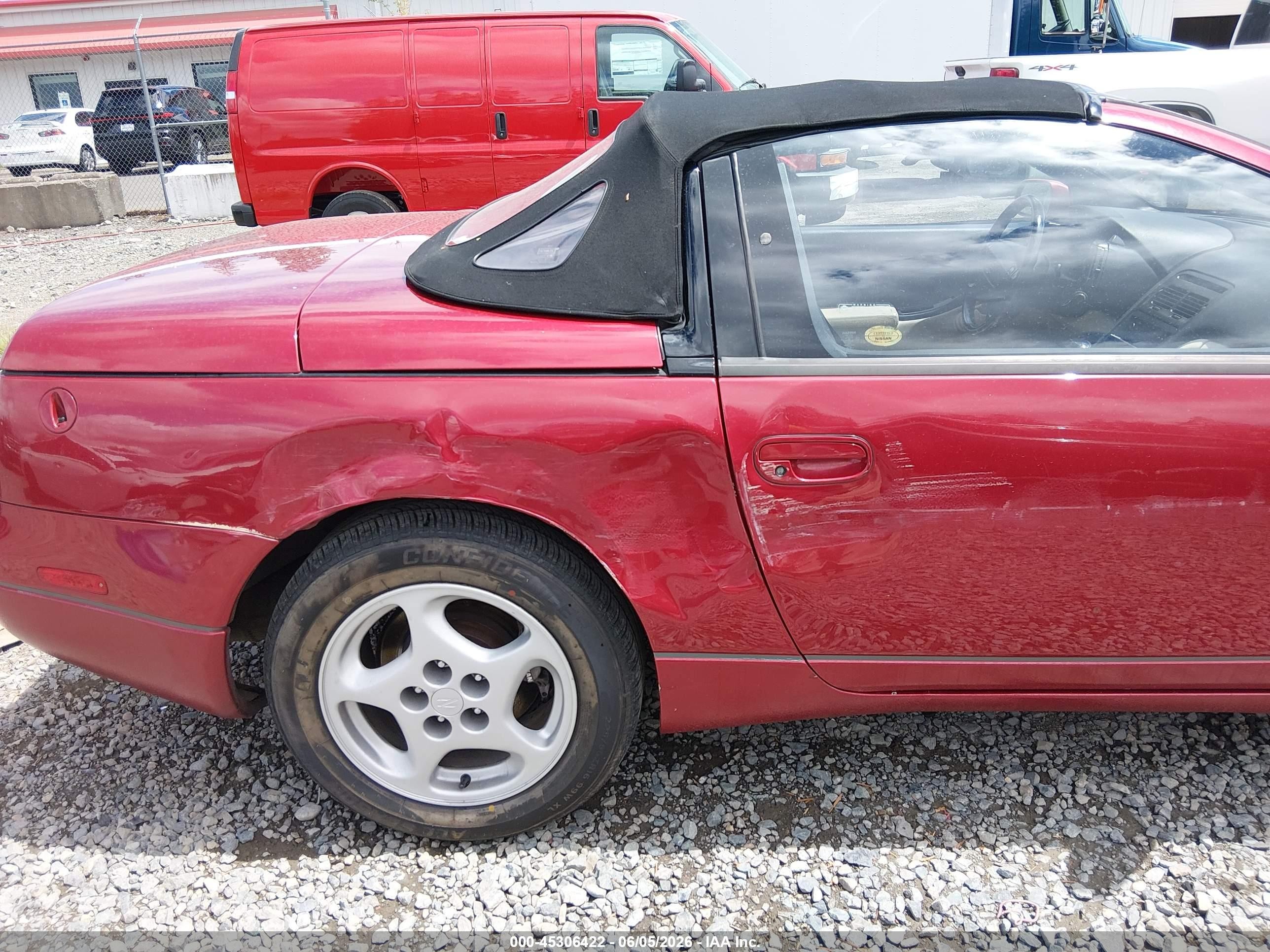 1993 Nissan 300zx Красный vin: JN1RZ27H7PX002157