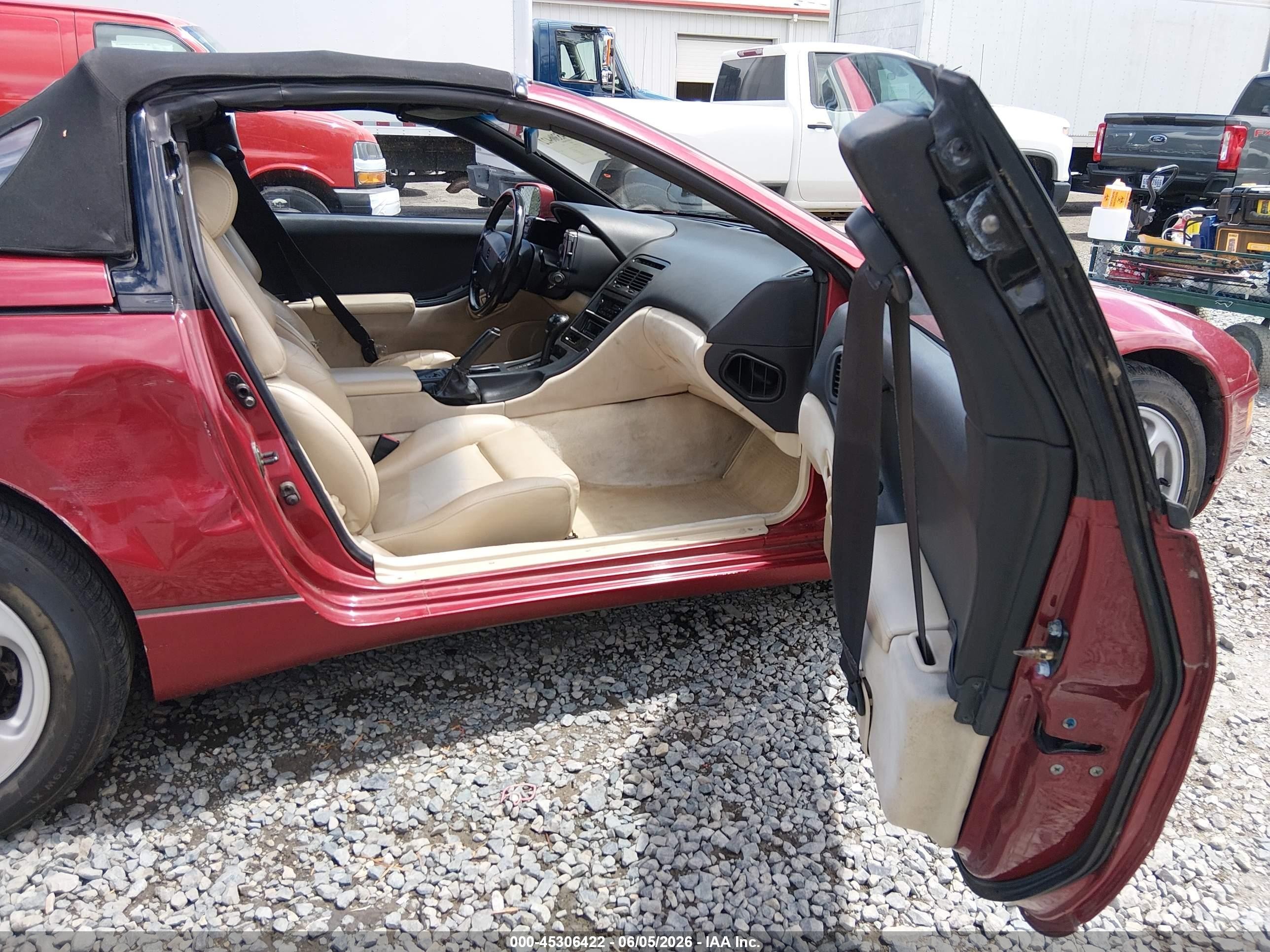 1993 Nissan 300zx Красный vin: JN1RZ27H7PX002157