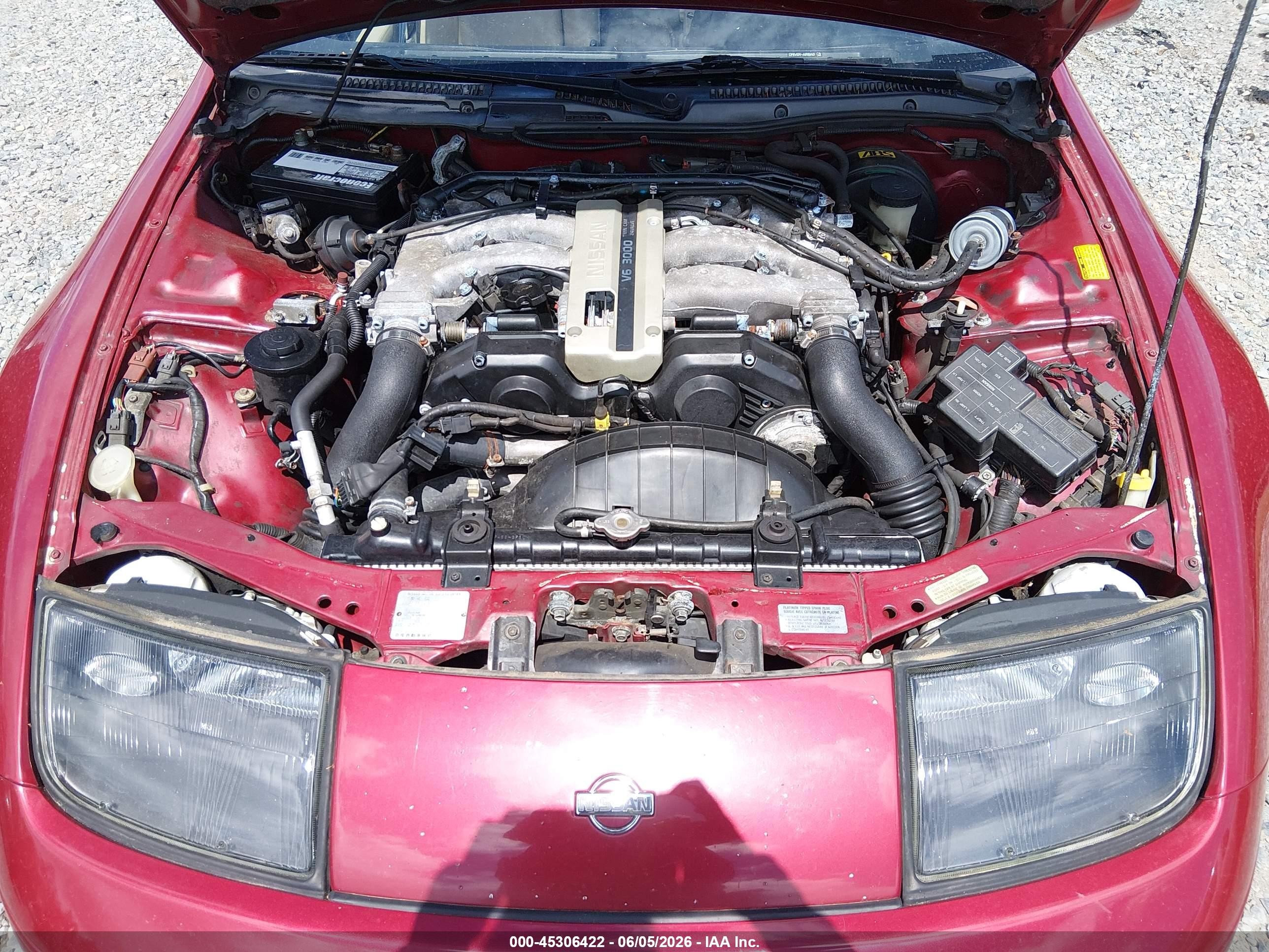 1993 Nissan 300zx Красный vin: JN1RZ27H7PX002157