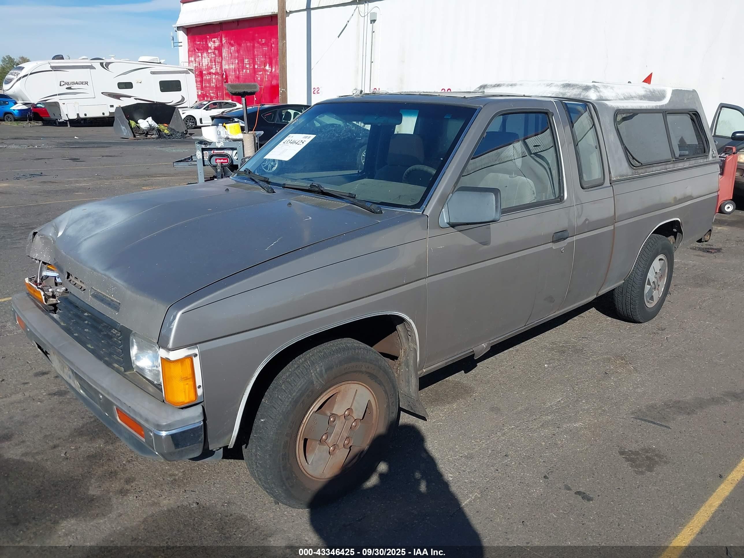1987 Nissan D21 King Cab Gray vin: JN6HD16S1HW003646