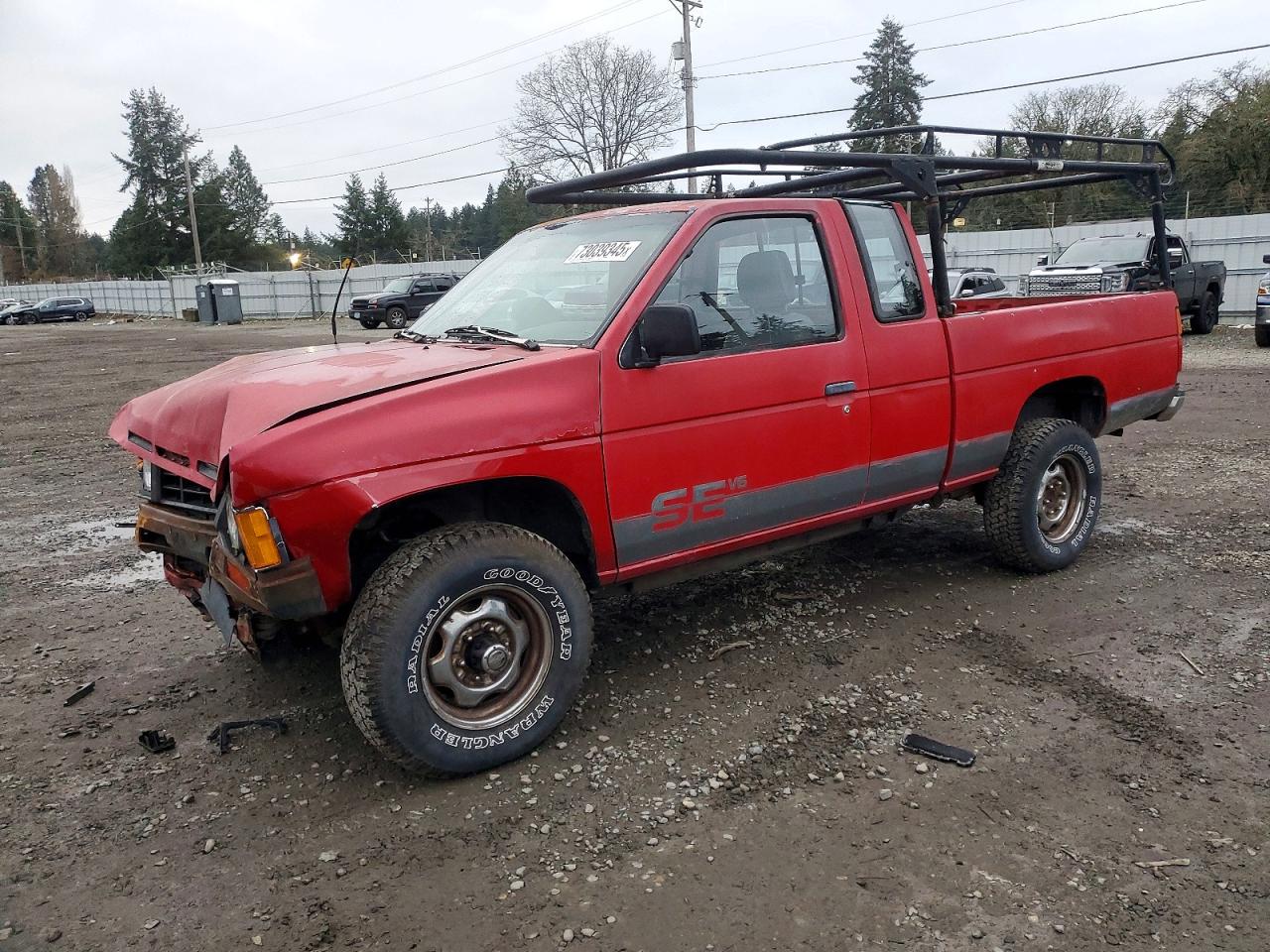 1986 Nissan D21 King Cab Red vin: JN6HD16Y6GW002771