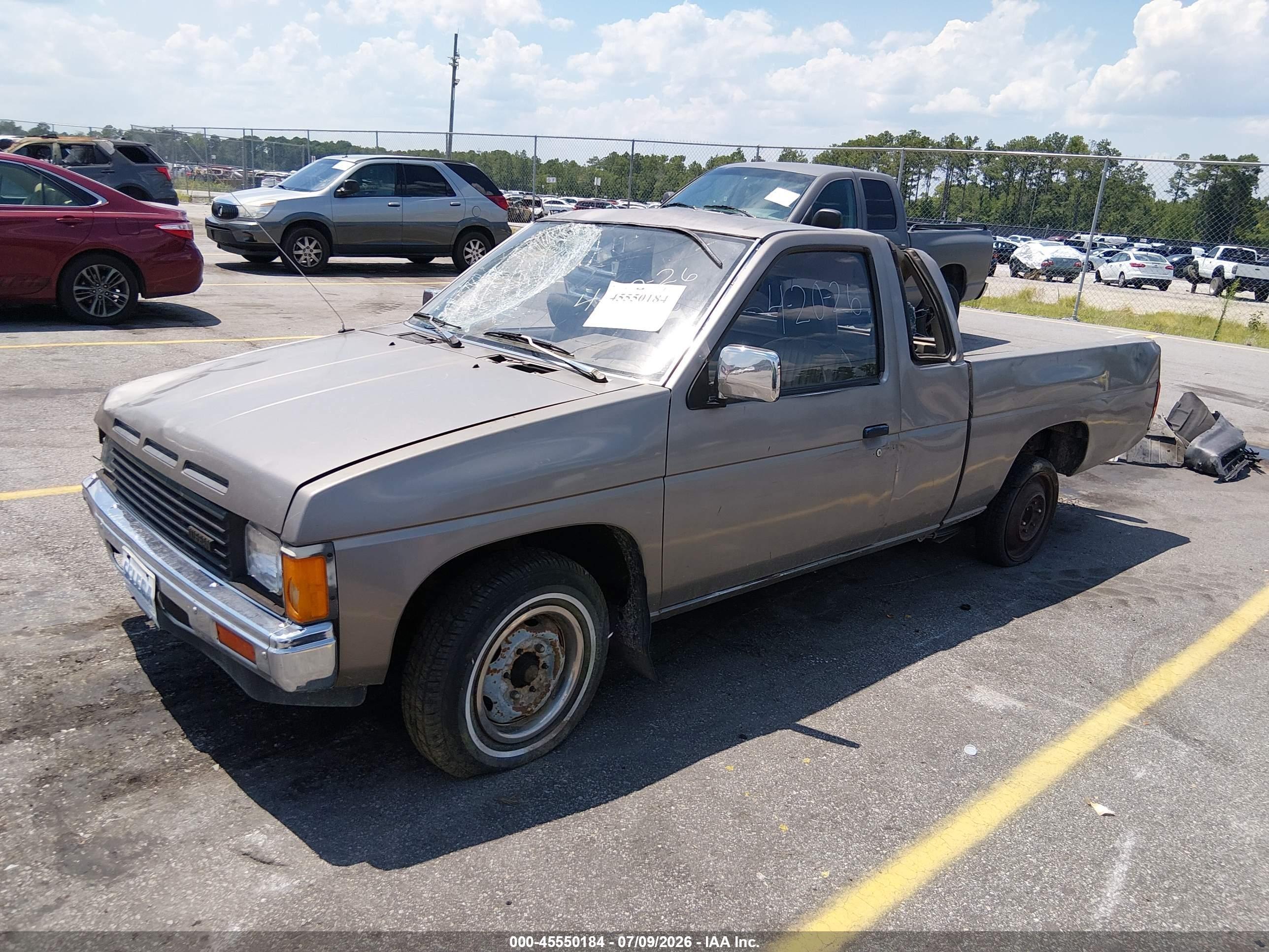 1987 Nissan D21 King Cab Gray vin: JN6ND16S3HW013890