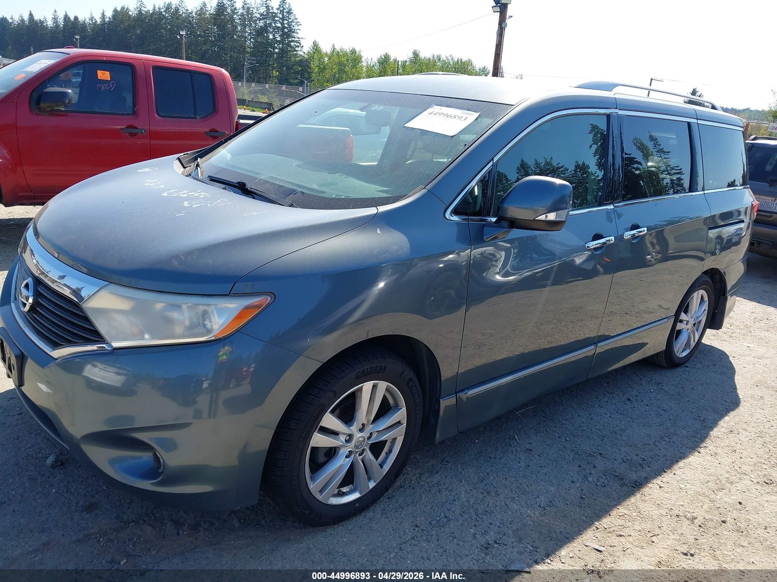 2011 Nissan Quest Sl Gray vin: JN8AE2KP0B9002071