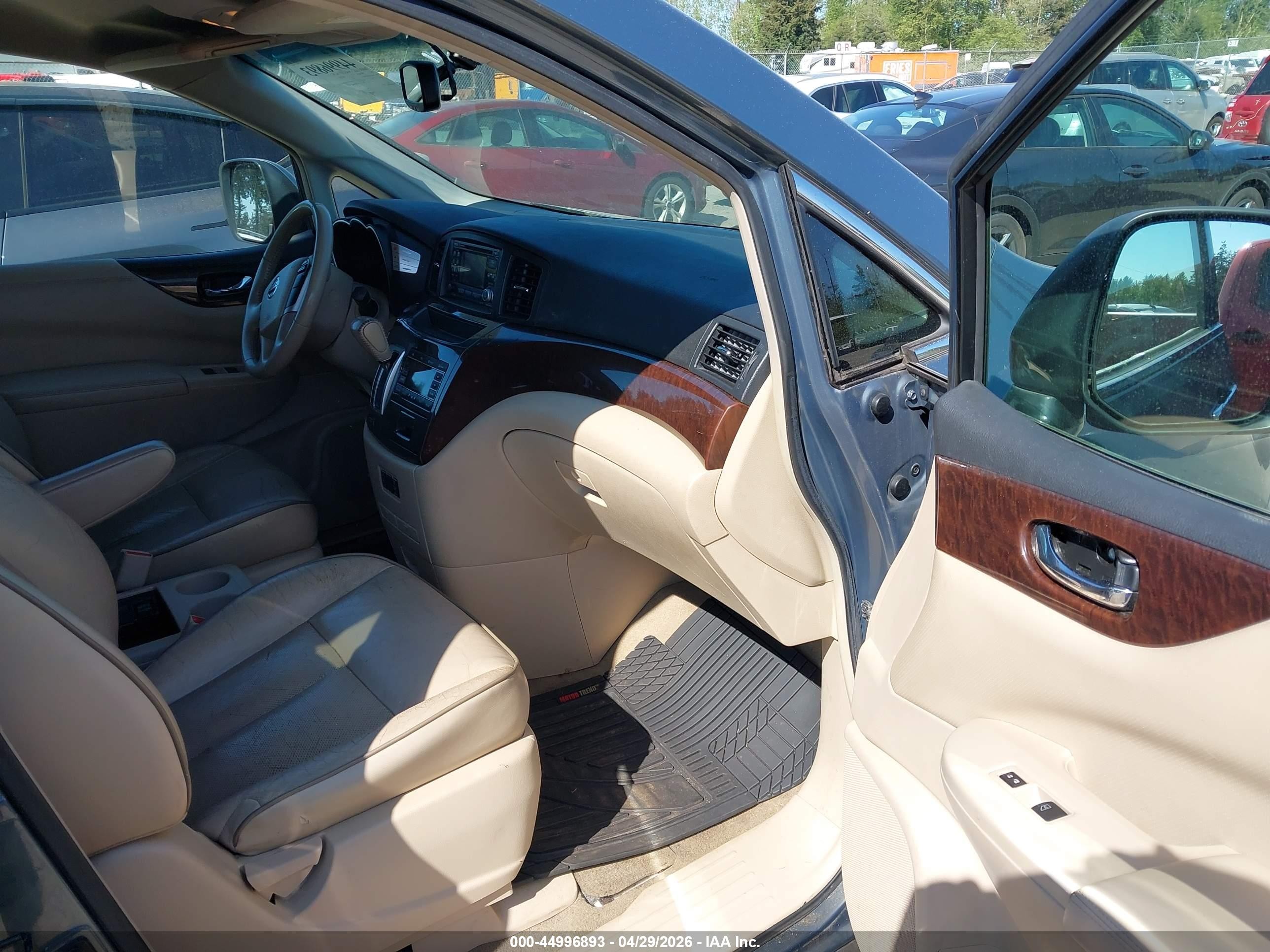 2011 Nissan Quest Sl Gray vin: JN8AE2KP0B9002071