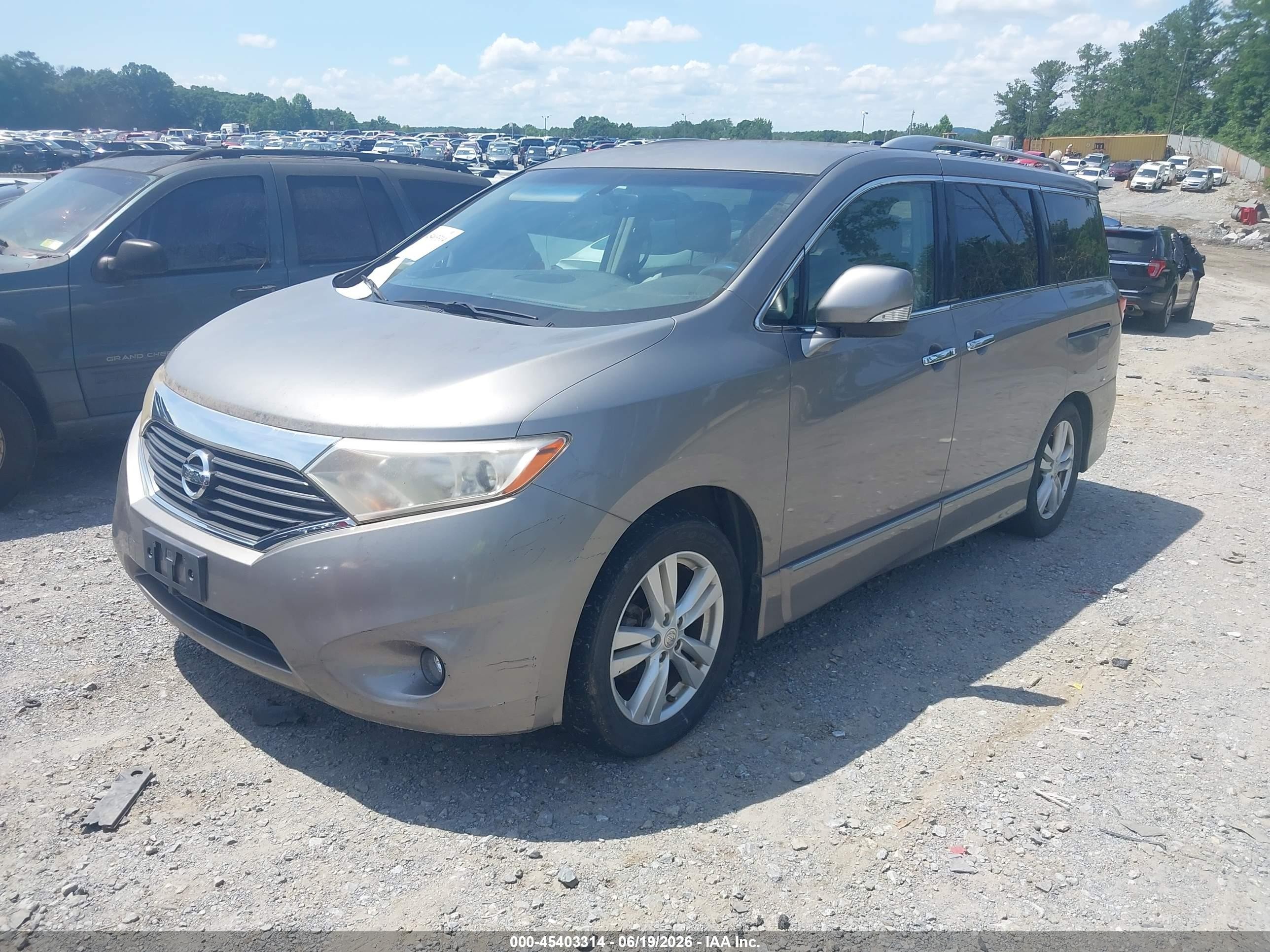 2011 Nissan Quest Sl Gray vin: JN8AE2KP0B9002572