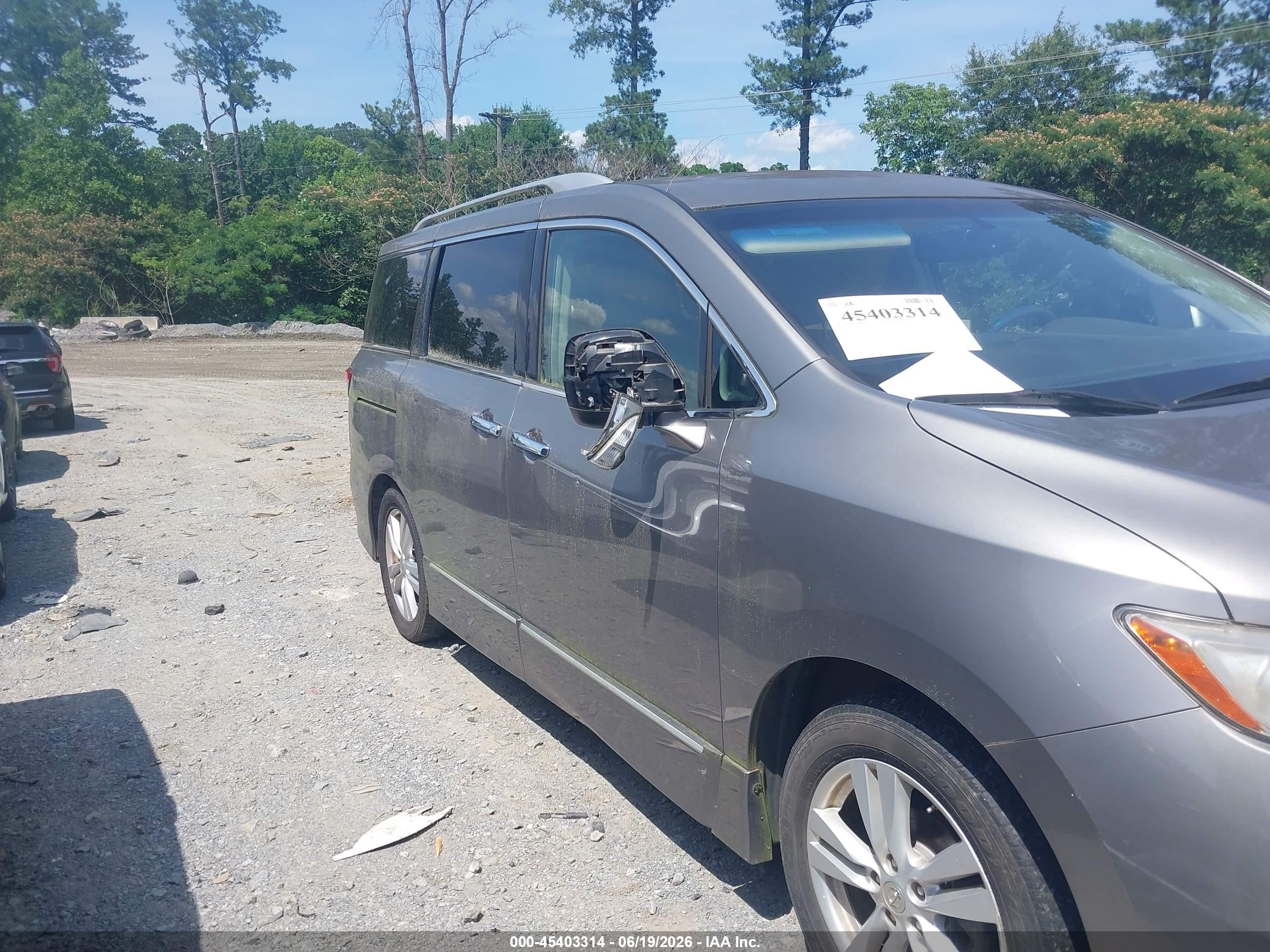2011 Nissan Quest Sl Gray vin: JN8AE2KP0B9002572