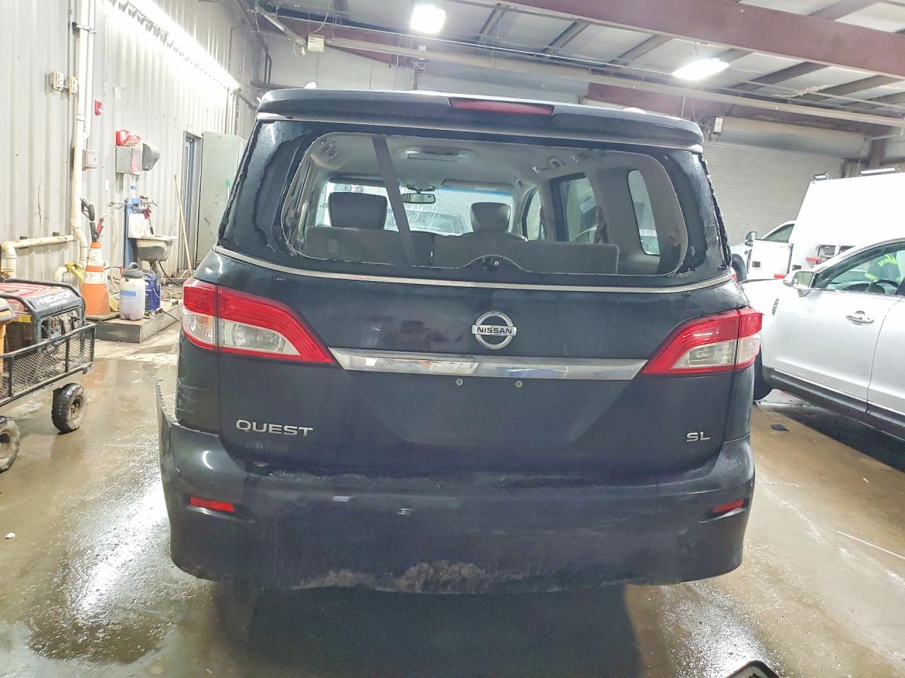 2011 Nissan Quest 3.5 S Black vin: JN8AE2KP0B9004564