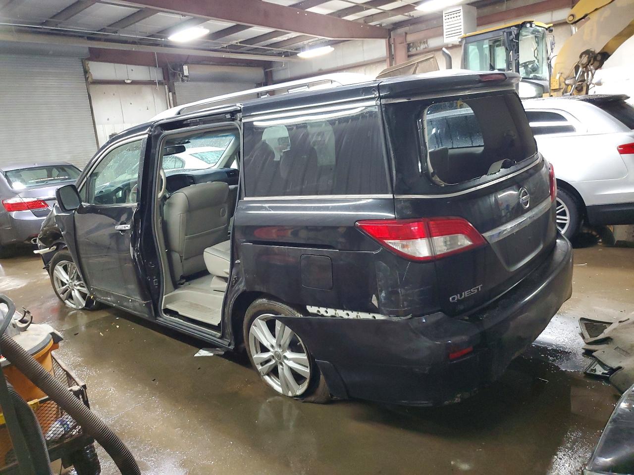 2011 Nissan Quest 3.5 S Black vin: JN8AE2KP0B9004564