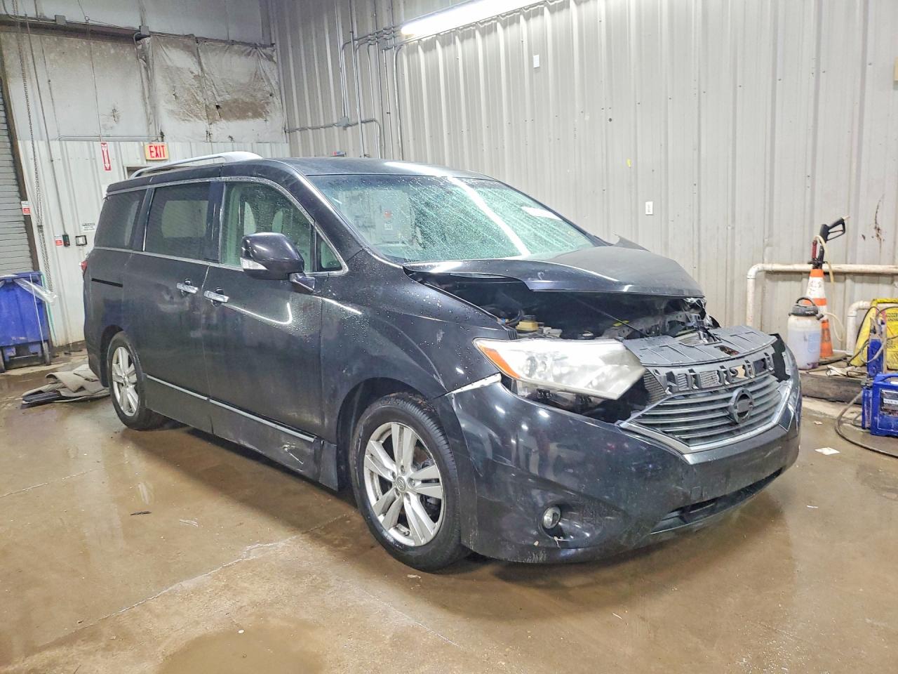 2011 Nissan Quest 3.5 S Black vin: JN8AE2KP0B9004564