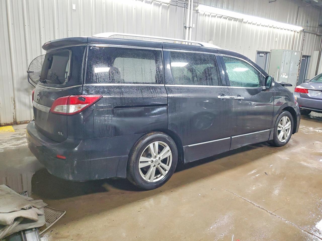 2011 Nissan Quest 3.5 S Black vin: JN8AE2KP0B9004564