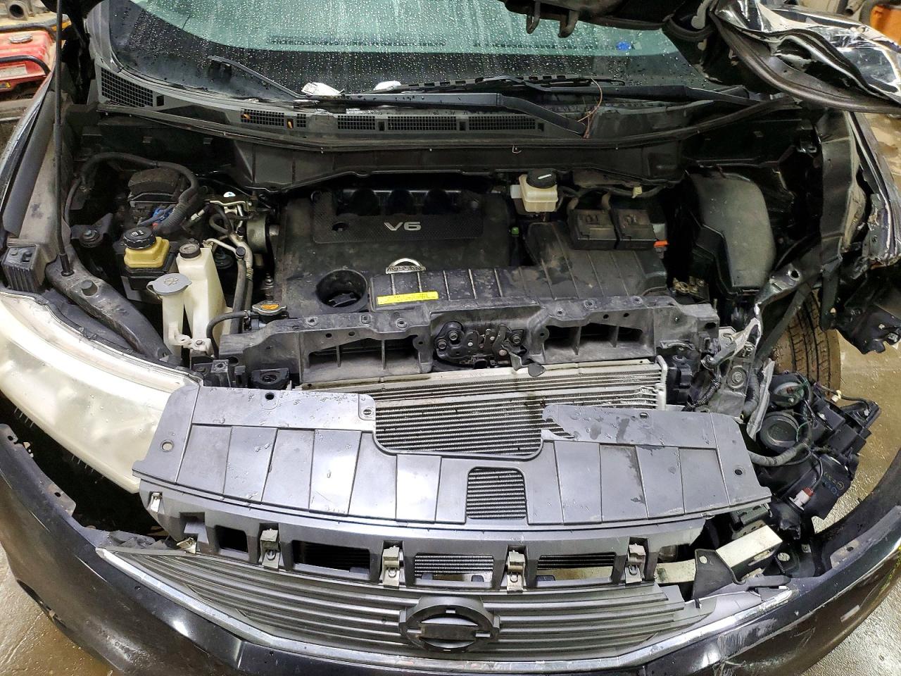 2011 Nissan Quest 3.5 S Black vin: JN8AE2KP0B9004564