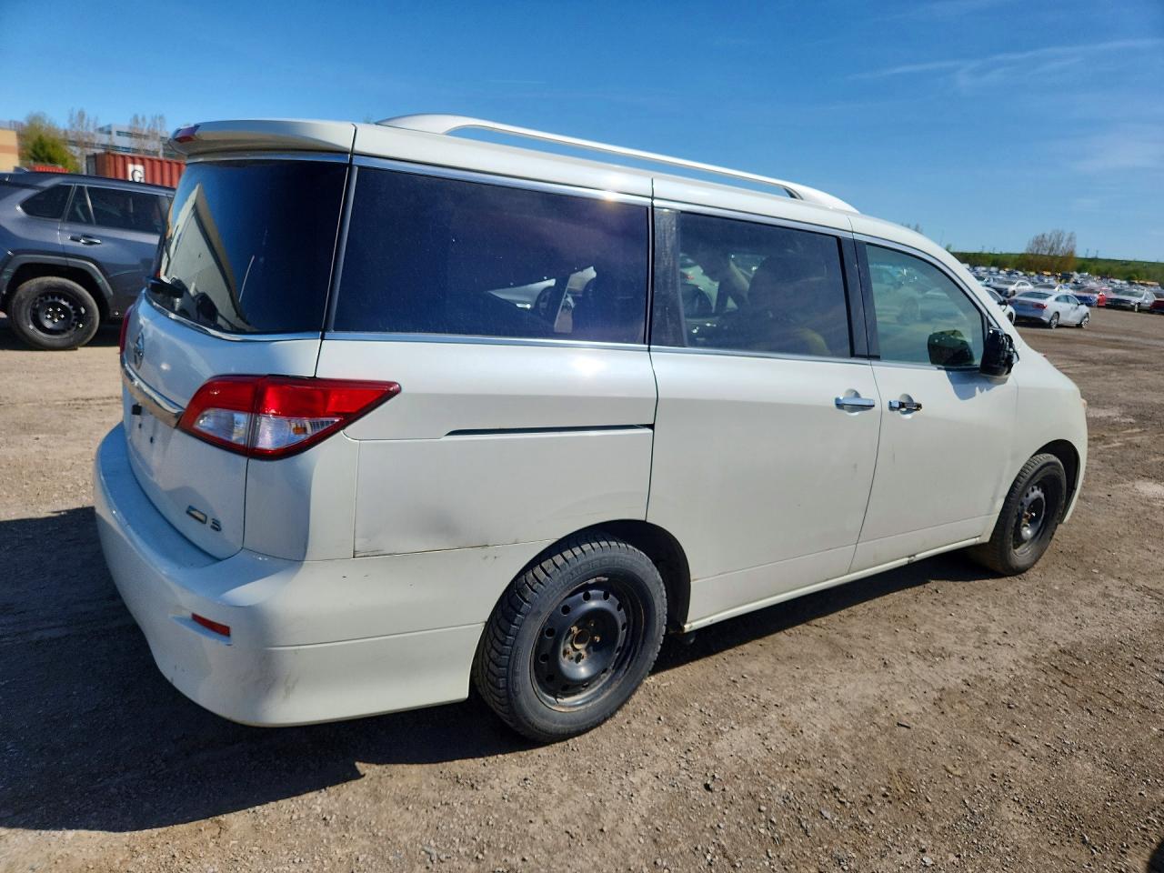 2011 Nissan Quest 3.5 S White vin: JN8AE2KP0B9011272