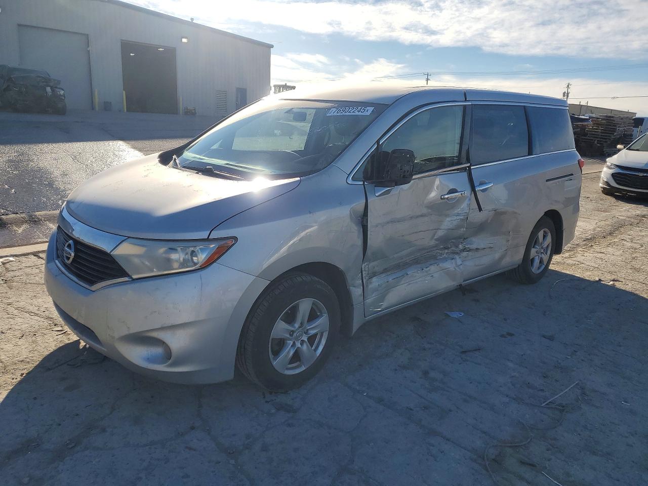 2011 Nissan Quest S Silver vin: JN8AE2KP0B9012423