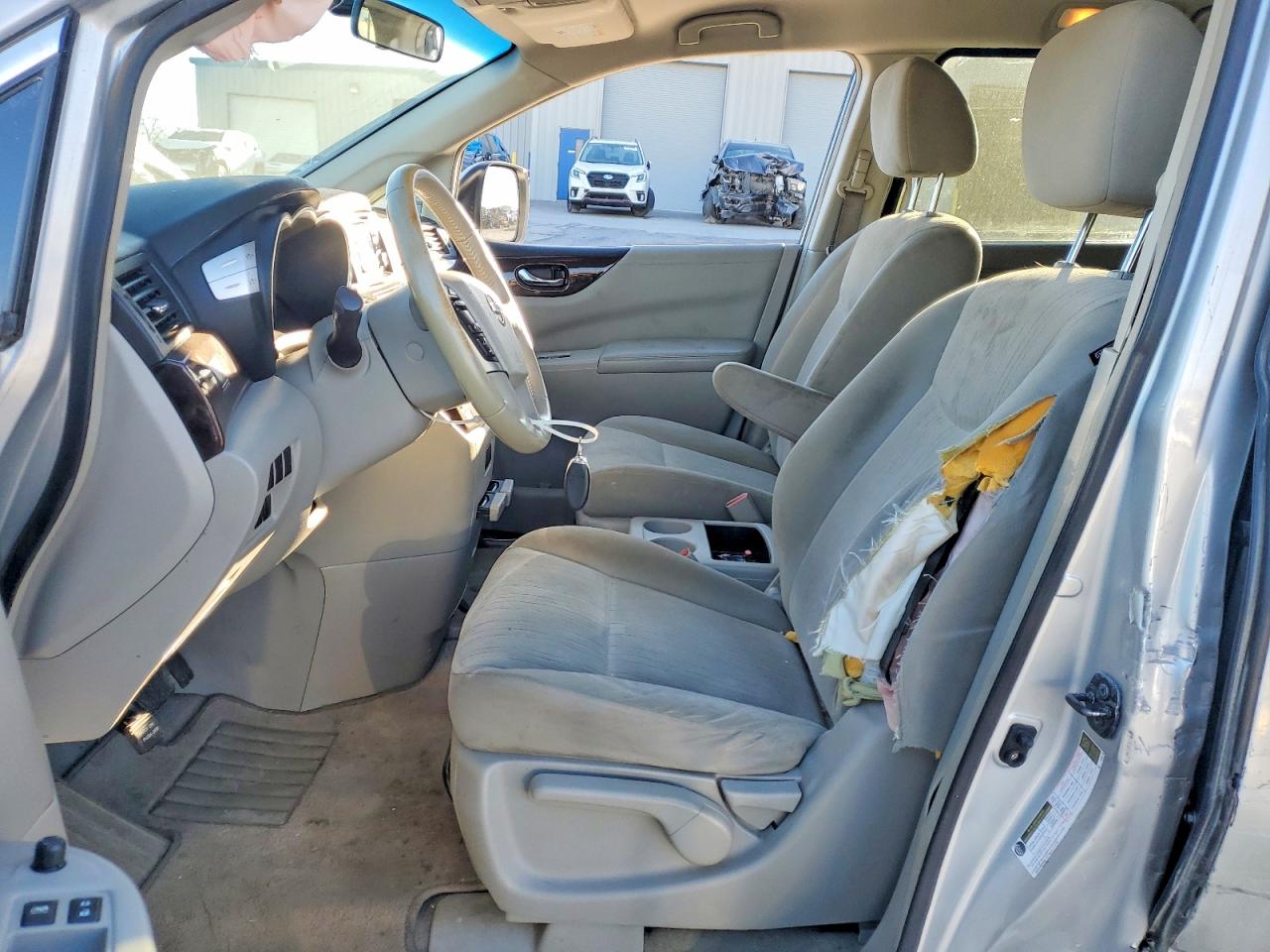 2011 Nissan Quest S Silver vin: JN8AE2KP0B9012423